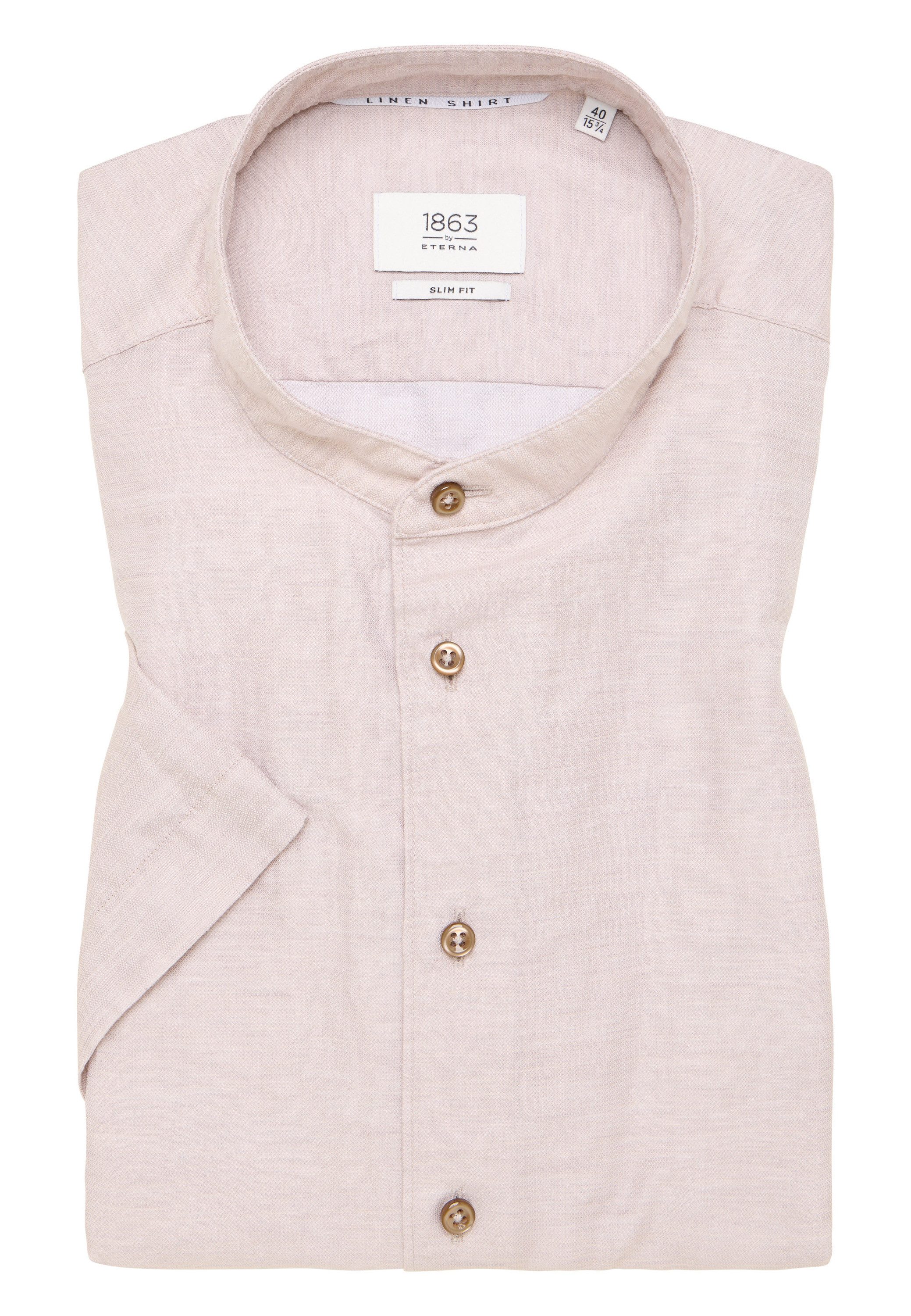 Eterna Overhemd met korte mouwen Slim fit EASY IRON (gemakkelijk te strijken)