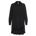 imperial klassieke blouse imp-c ed3bew soepele voor kort, achter lang-blouse zwart