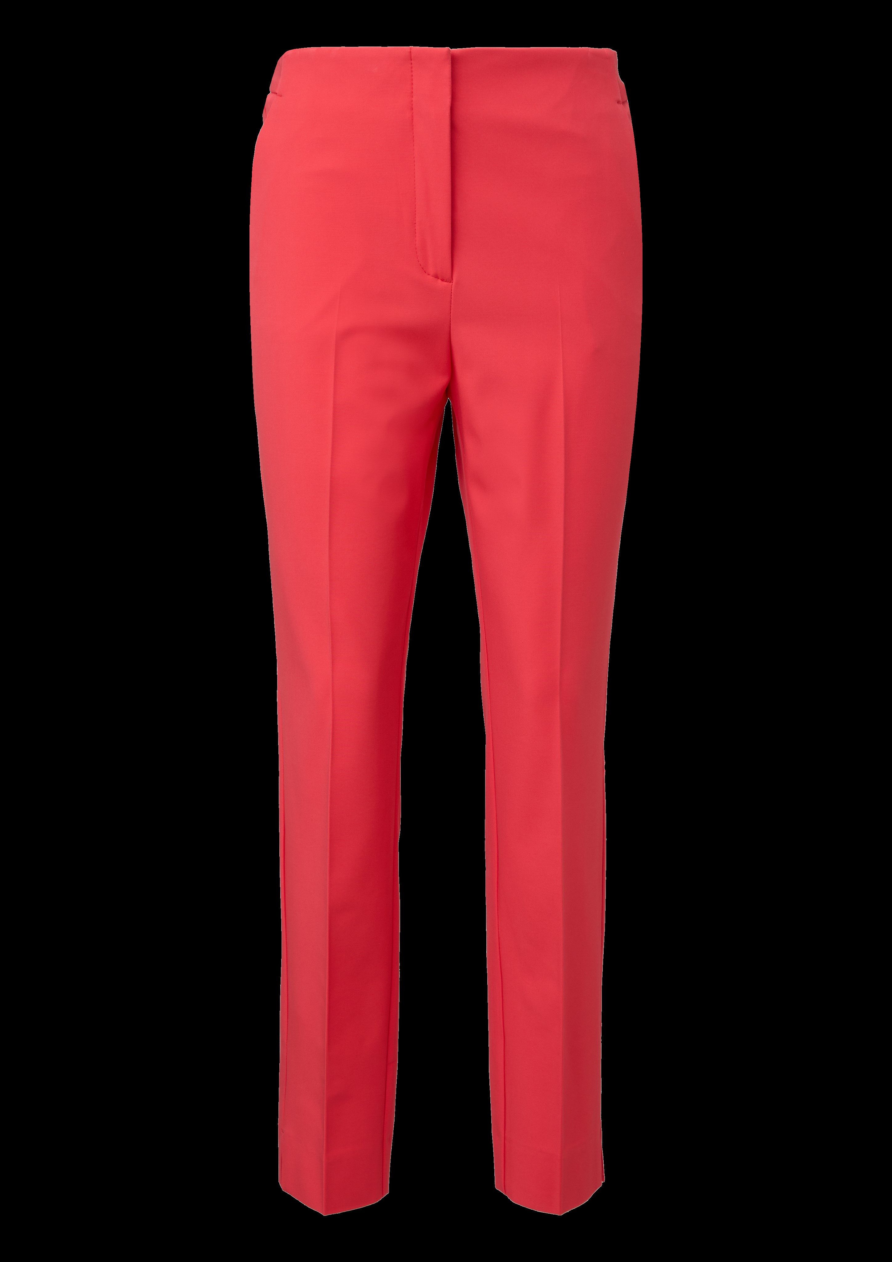 Comma Pantalon met plooi van viscose