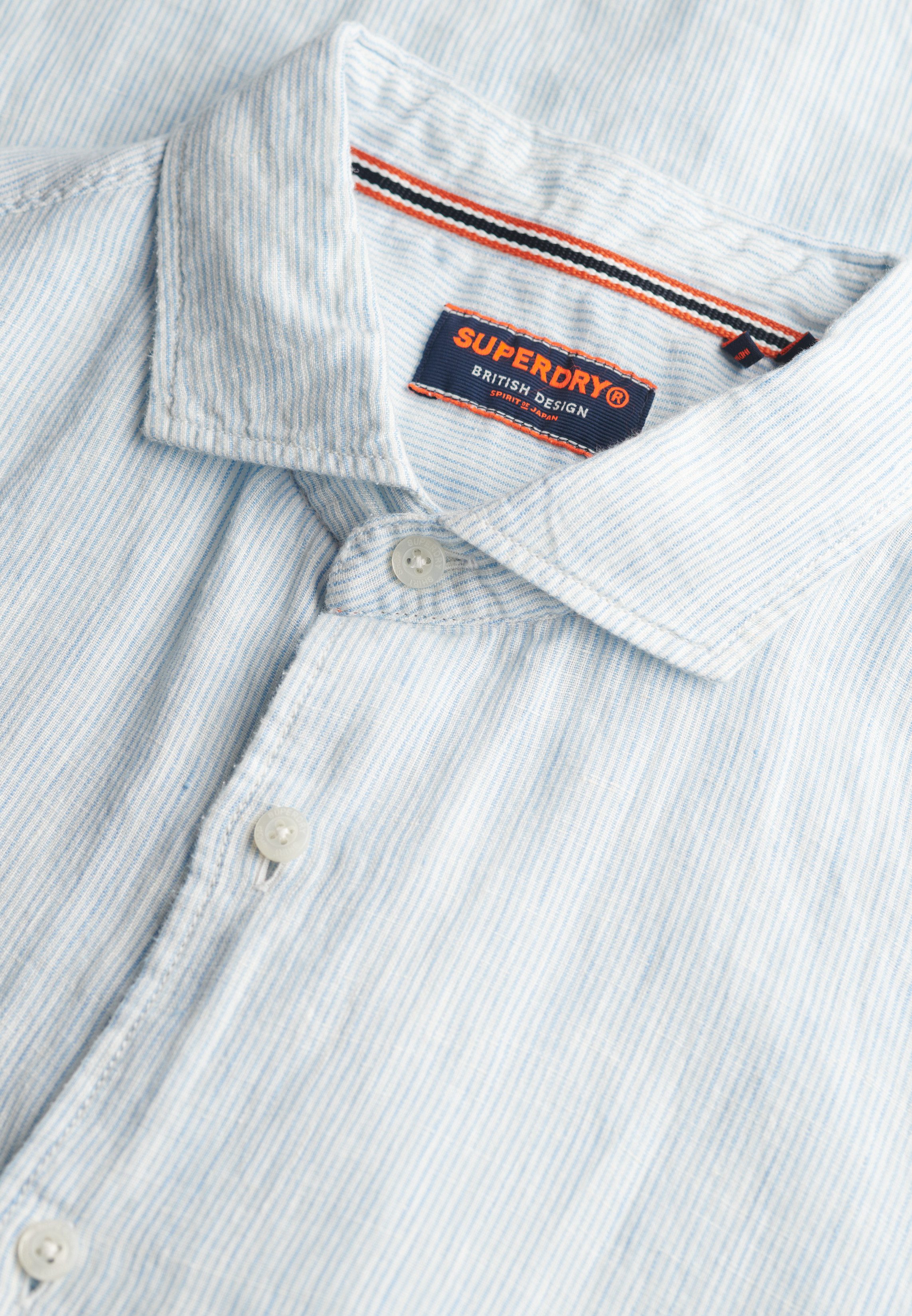 Superdry Overhemd met korte mouwen VACATION LINEN S/S SHIRT