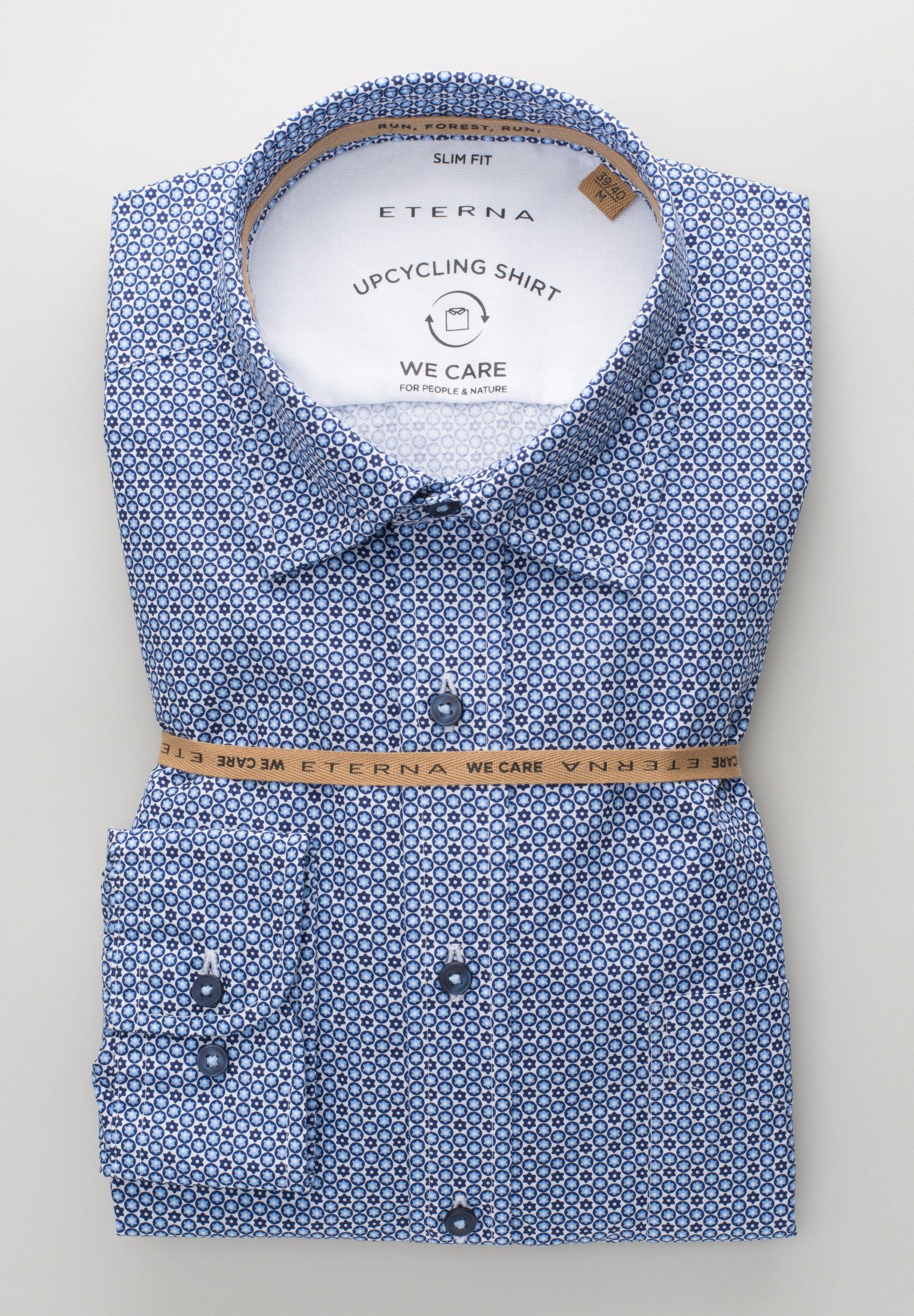 Eterna Overhemd met lange mouwen Slim fit