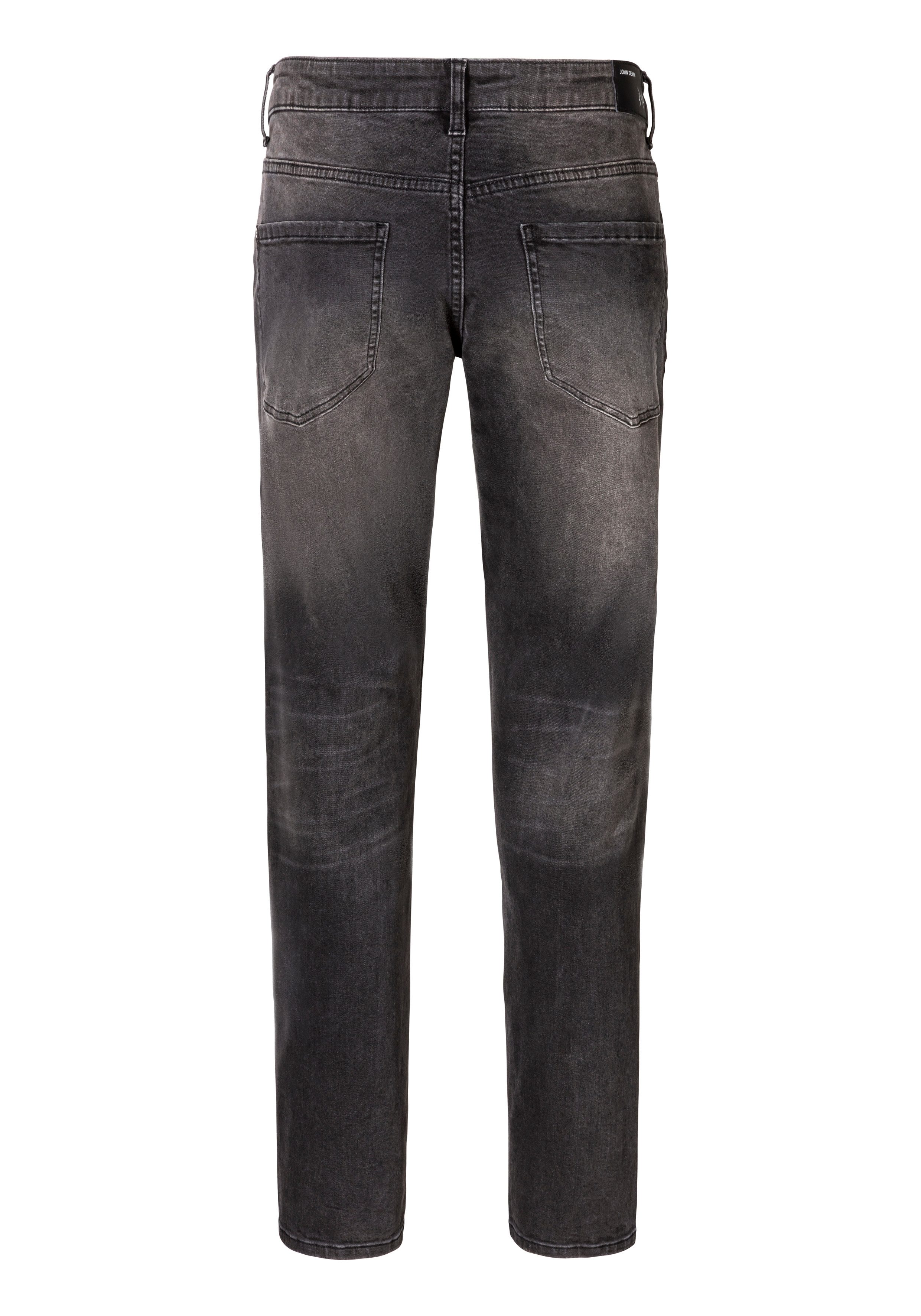 John Devin 5-pocket jeans Straight-fit Jeans in elastische denimkwaliteit