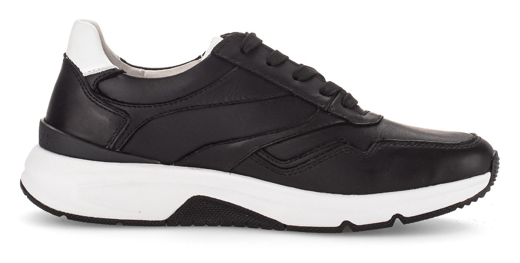 Gabor Rollingsoft Sneakers met sleehak , vrijetijdsschoen, lage schoen, veterschoen met schachtversteviging