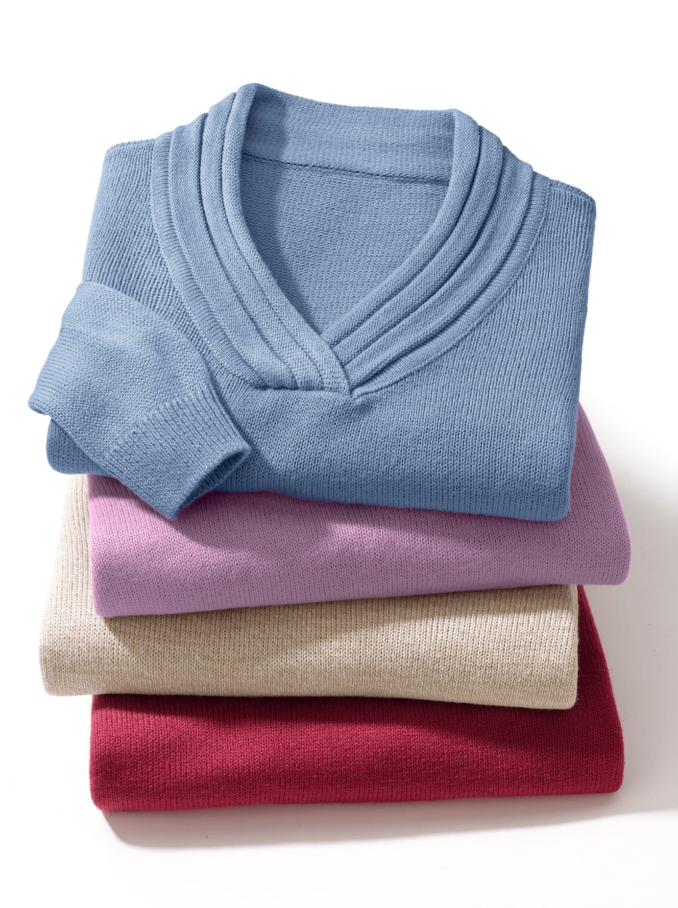 Classic Basics Trui met V-hals Trui