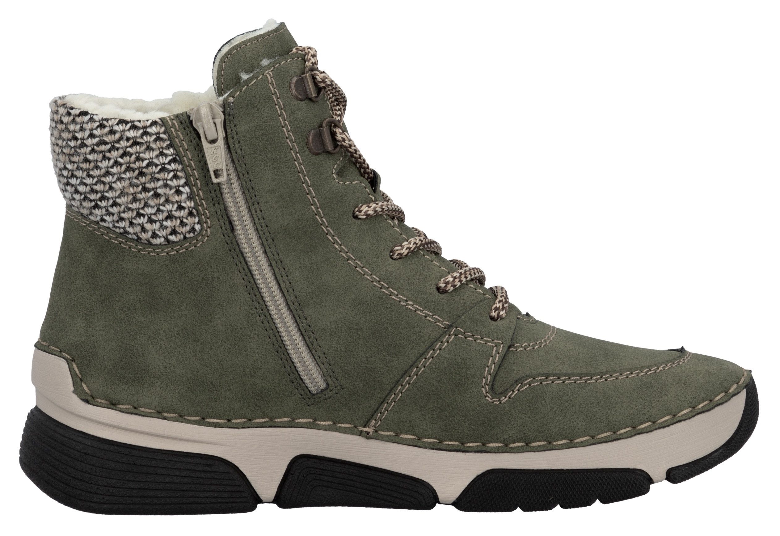 Rieker Winterlaarzen , veterschoenen, enkellaars met praktische binnenrits