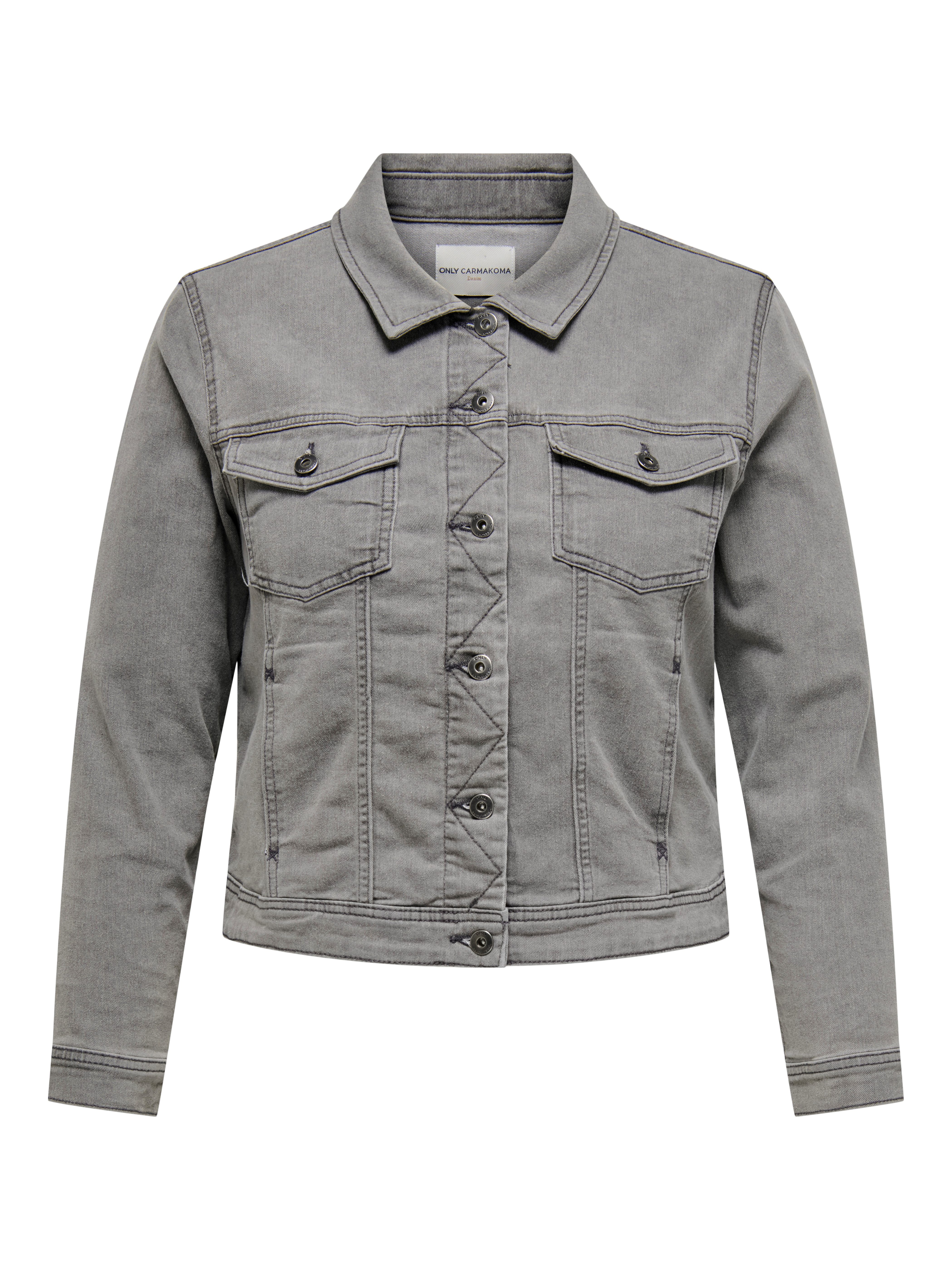 ONLY CARMAKOMA Jeansjack CARWESPA LS JACKET MGD DNM NOOS