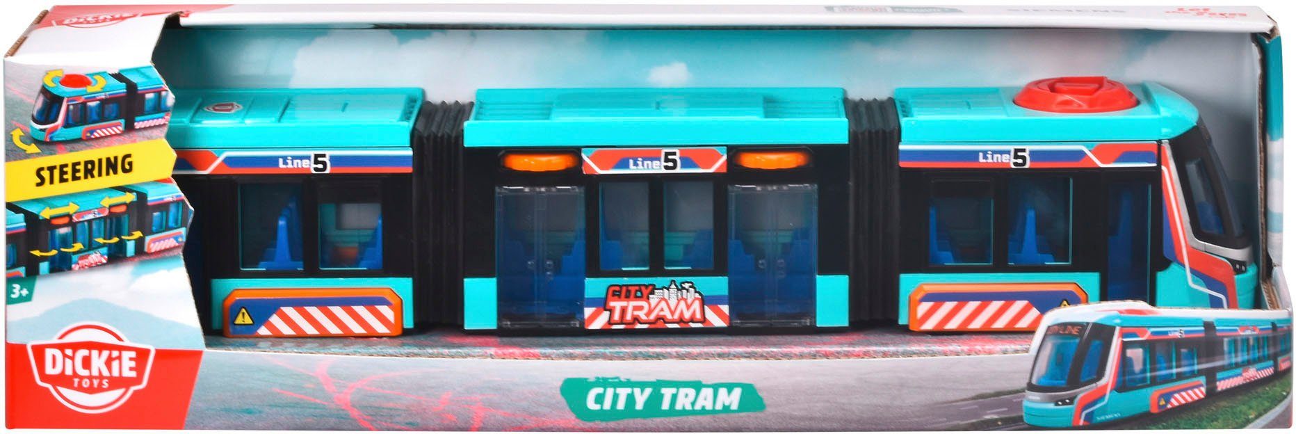 Dickie Toys Speelgoedtram Siemens City Tram