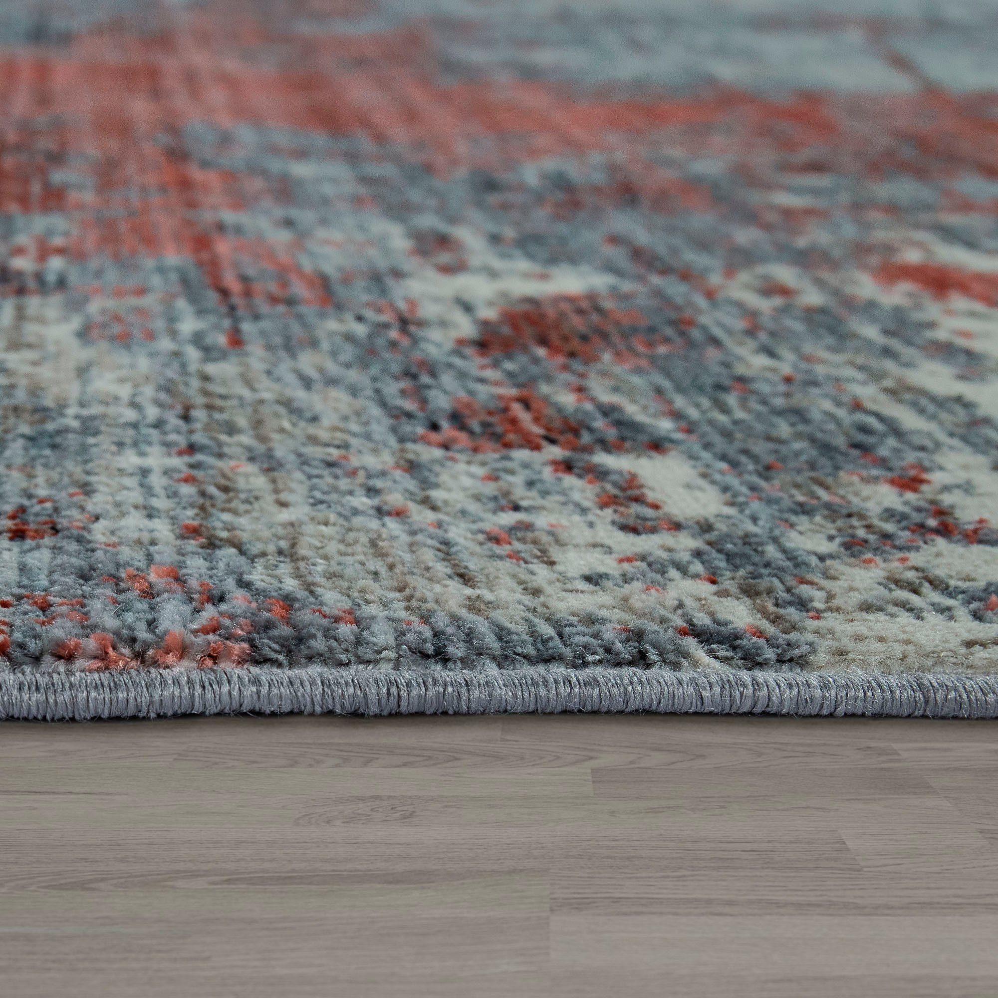 Paco Home Vloerkleed Pandora 328 Korte pool, handgeweven look, modern design, met franje