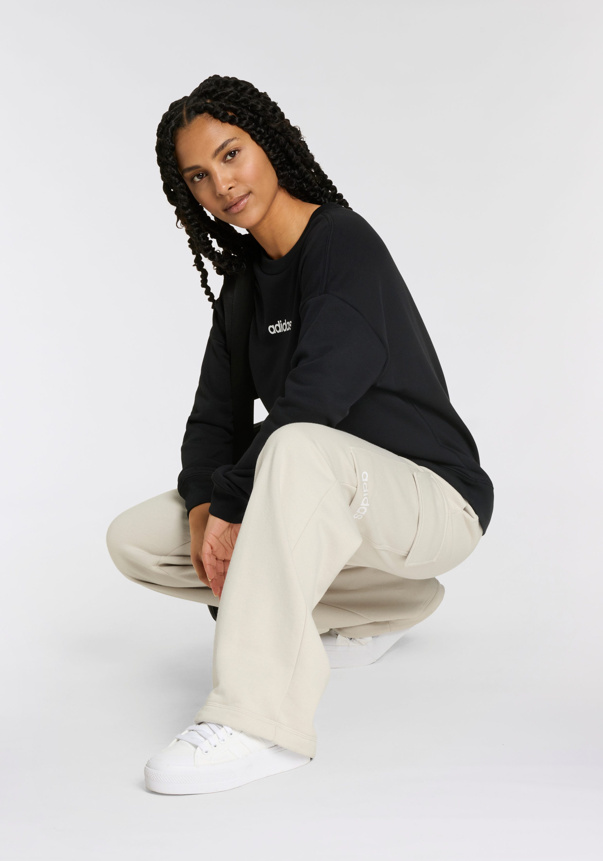 adidas Sportswear Sportbroek W LIN FL CARGO (1-delig)
