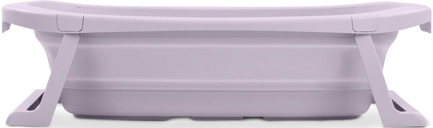 Hauck Babybadje Wash N Fold M, Lavender Vouwbad met watertemperatuurmeting aan de afvoerstop