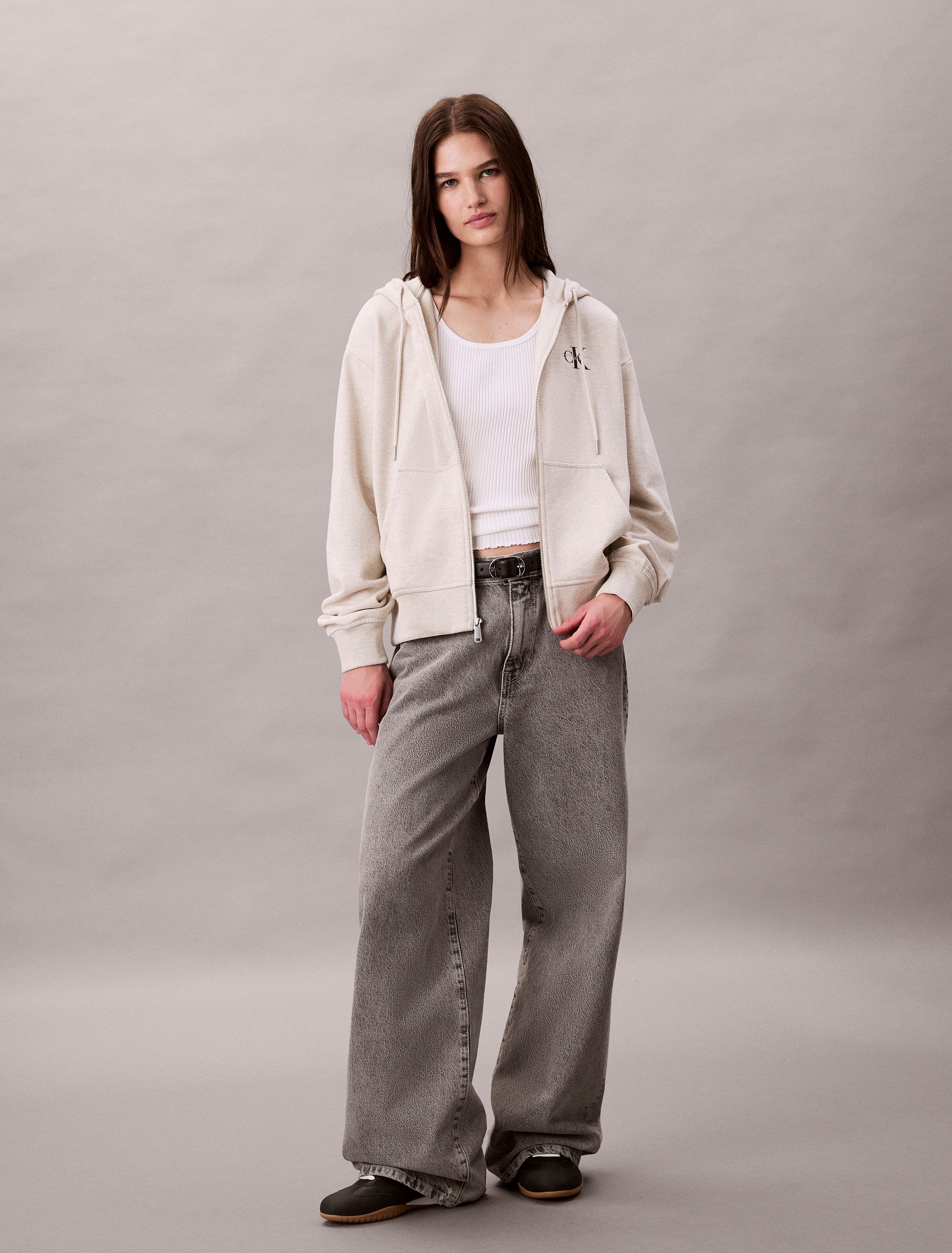 Calvin Klein Sweatvest MNLG FRNCH TRRY FZ B