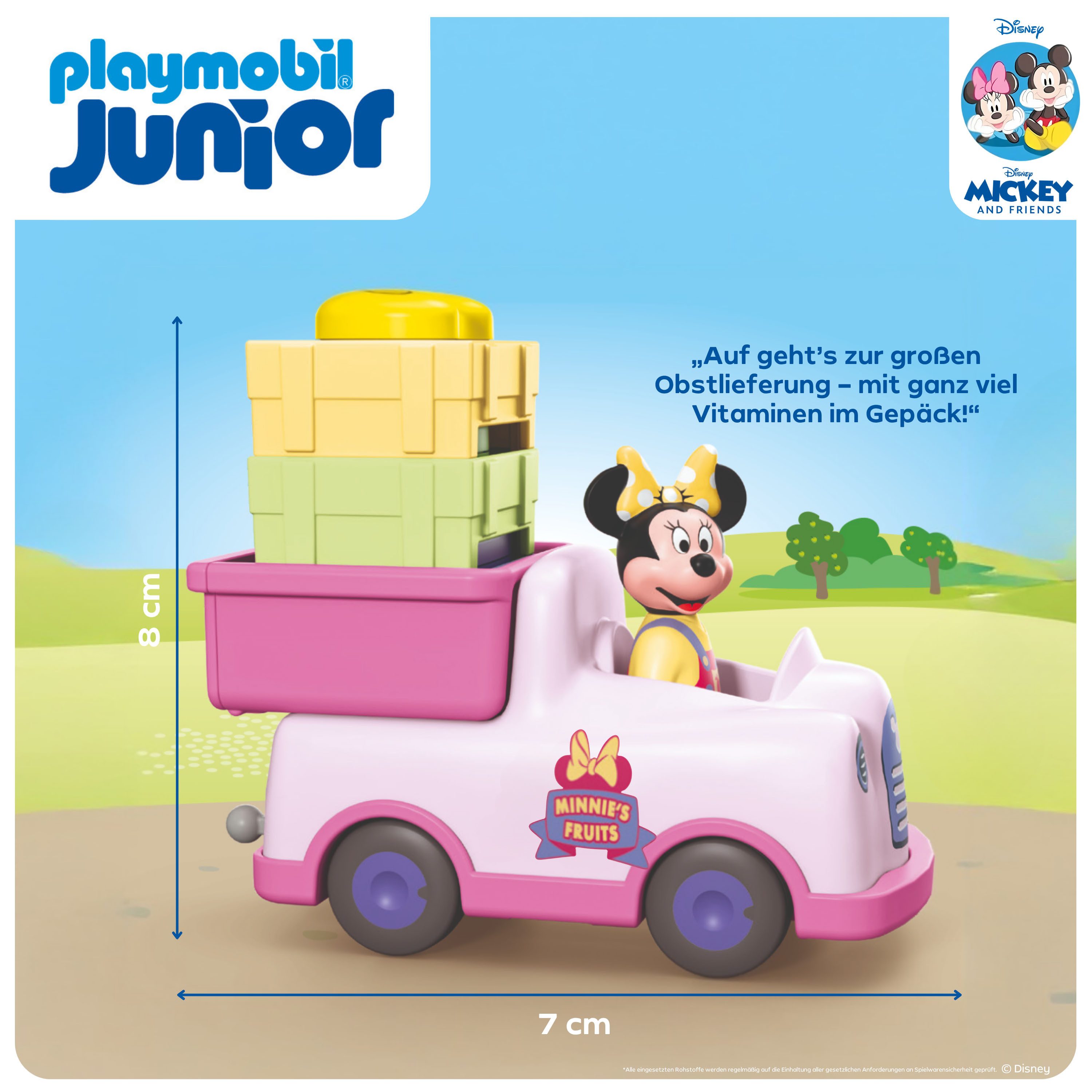Playmobil® Constructie-speelset Minnie Maus' Obst-Transporter mit Sortierspaß (71770) JUNIOR & Disney (8-delig)