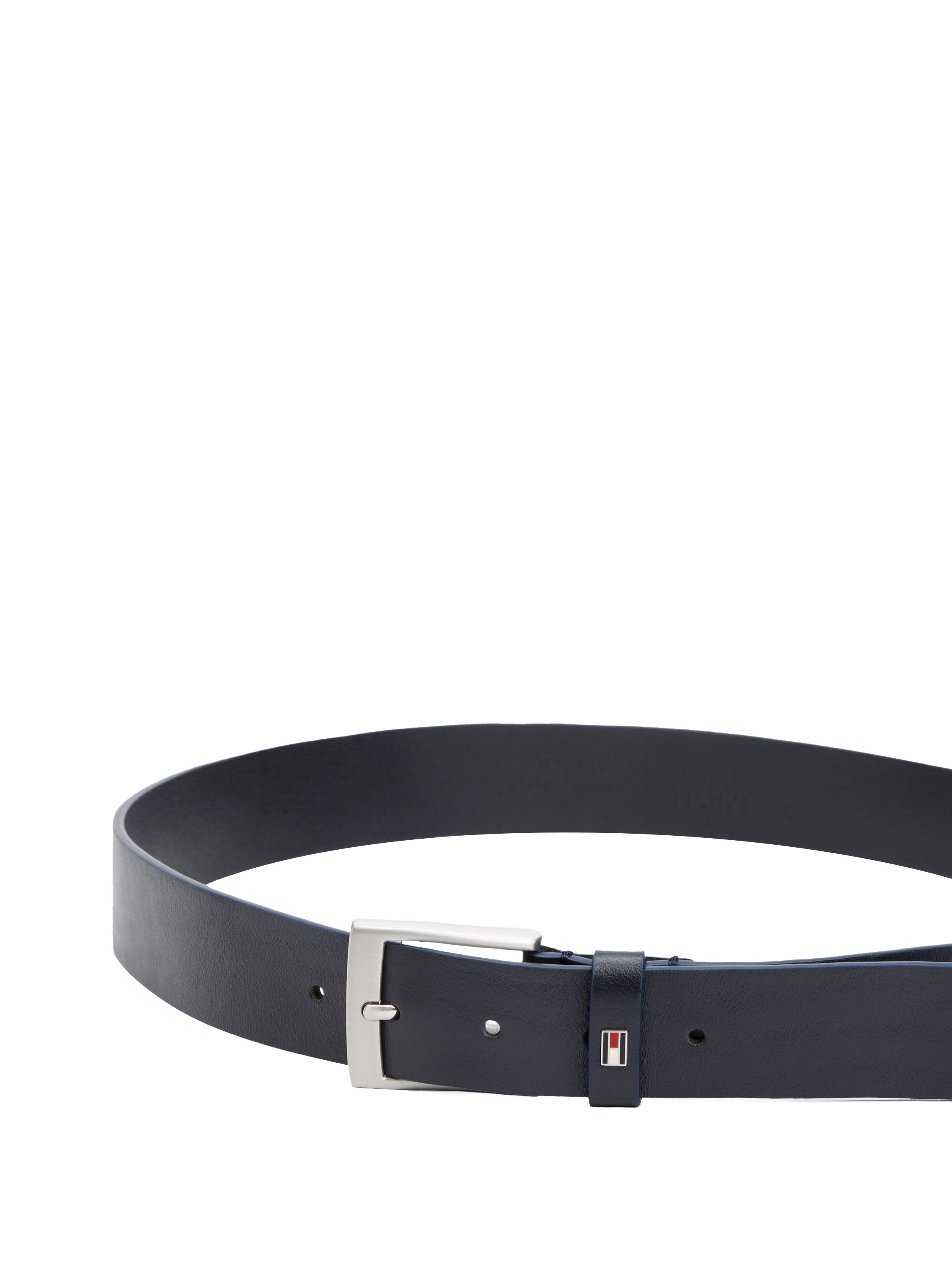 Tommy Hilfiger Leren riem ADAN 3.5 EXT Metalen logopatch, eenvoudige doornsluiting