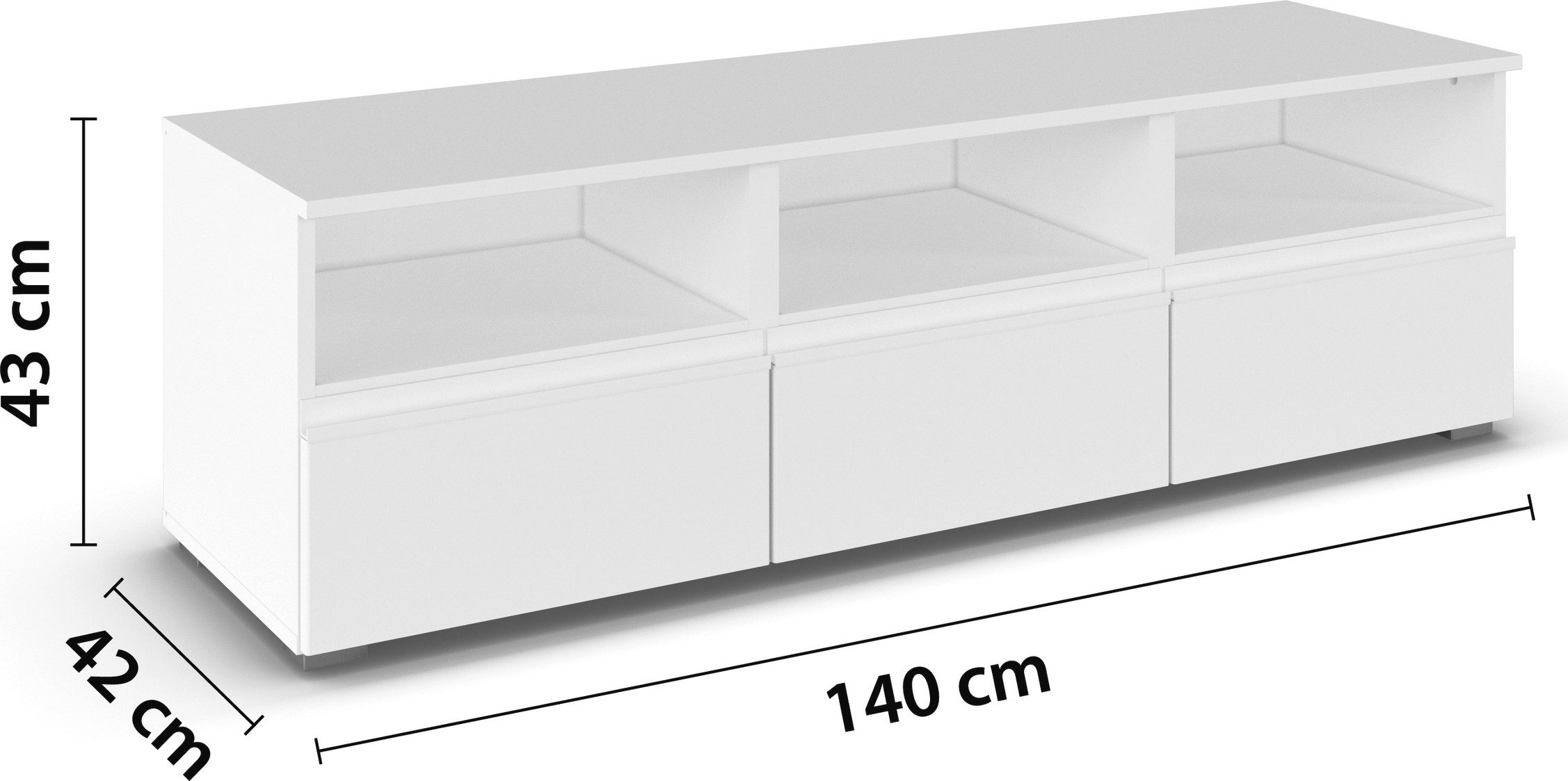 rauch Ladekast Sideboard TV-Bord TV-Bank Lowboard Commode Opbergruimte JOEL