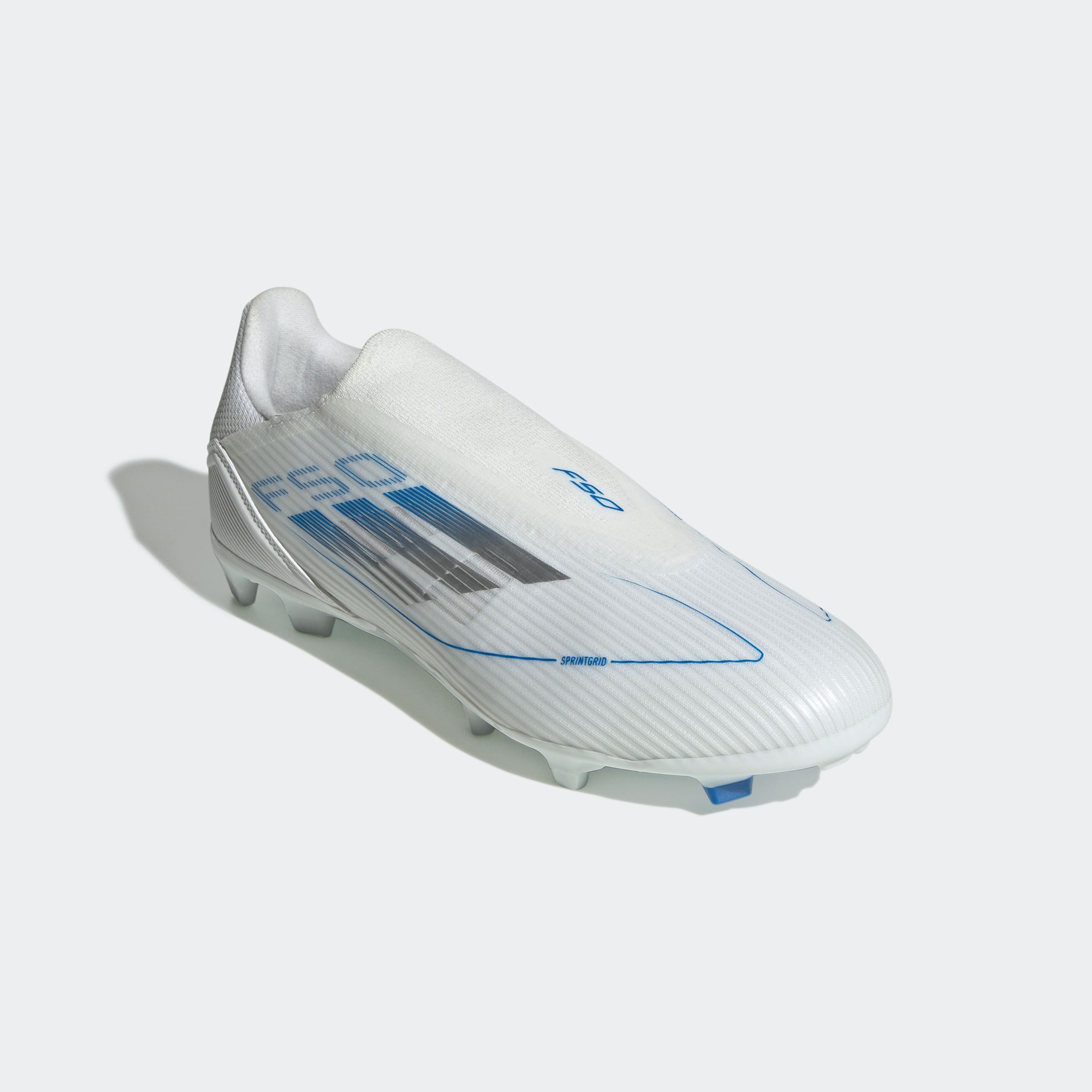 adidas Performance Voetbalschoenen F50 LEAGUE LACELESS FG/MG unisex zaalvoetbalschoenen maat 47 wit