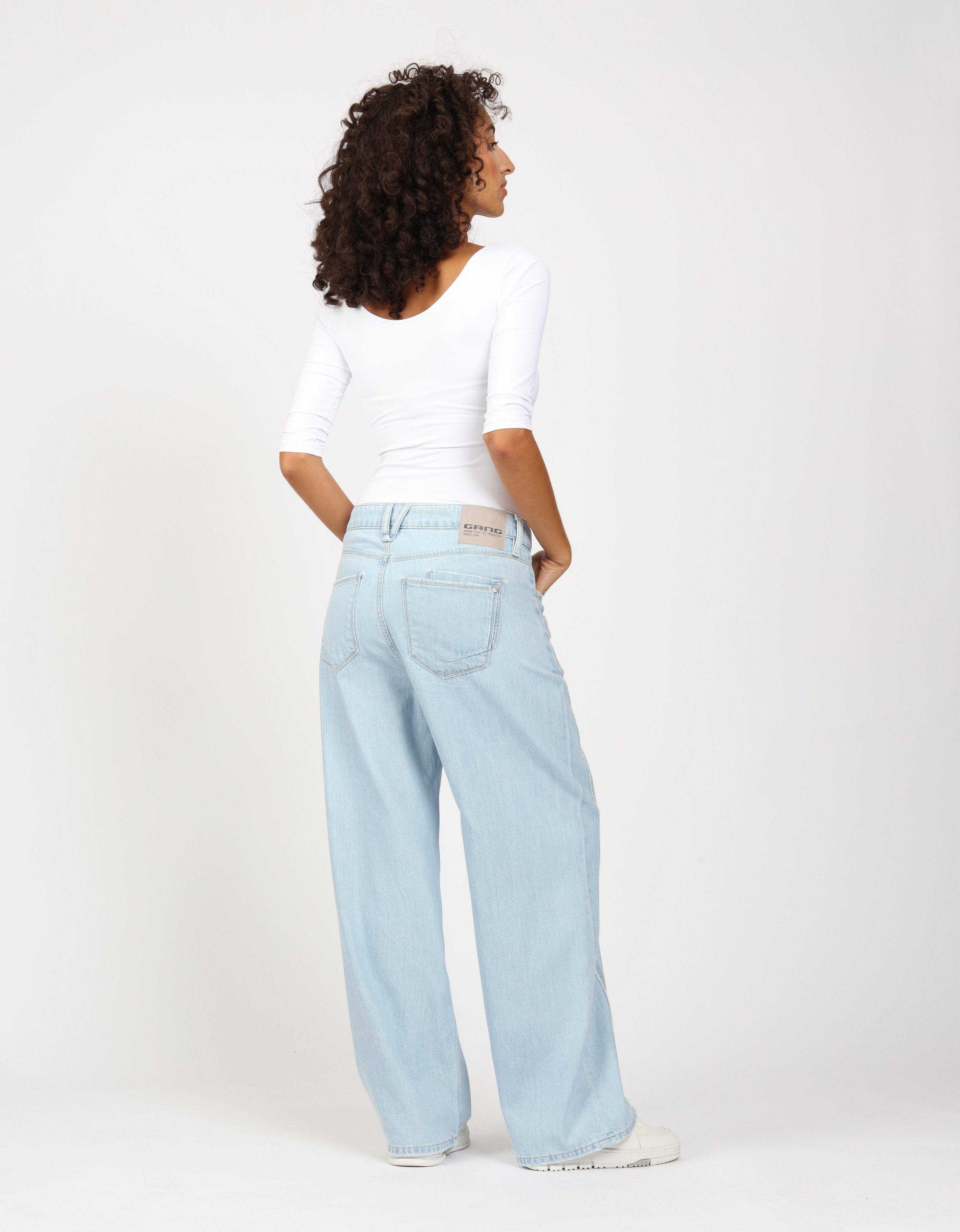 GANG Loose fit jeans 94FANNY met ingewikkelde snit