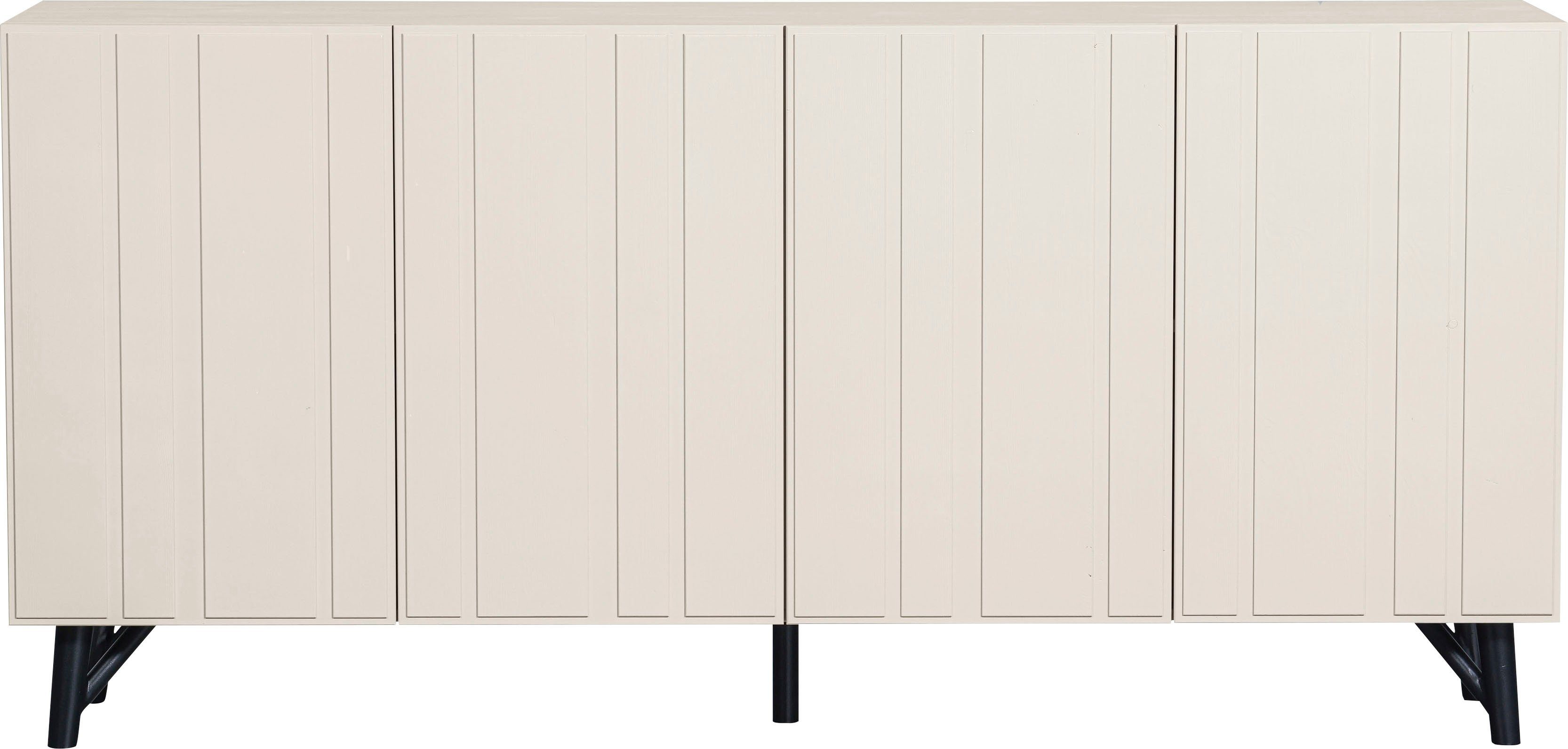 WOOOD Dressoir MILLER Commode met duidelijke lijnen, breedte 181 cm dressoirs wit