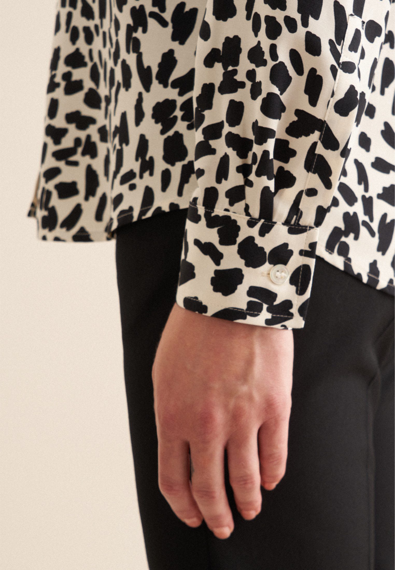 seidensticker Overhemdblouse Zwarte roos