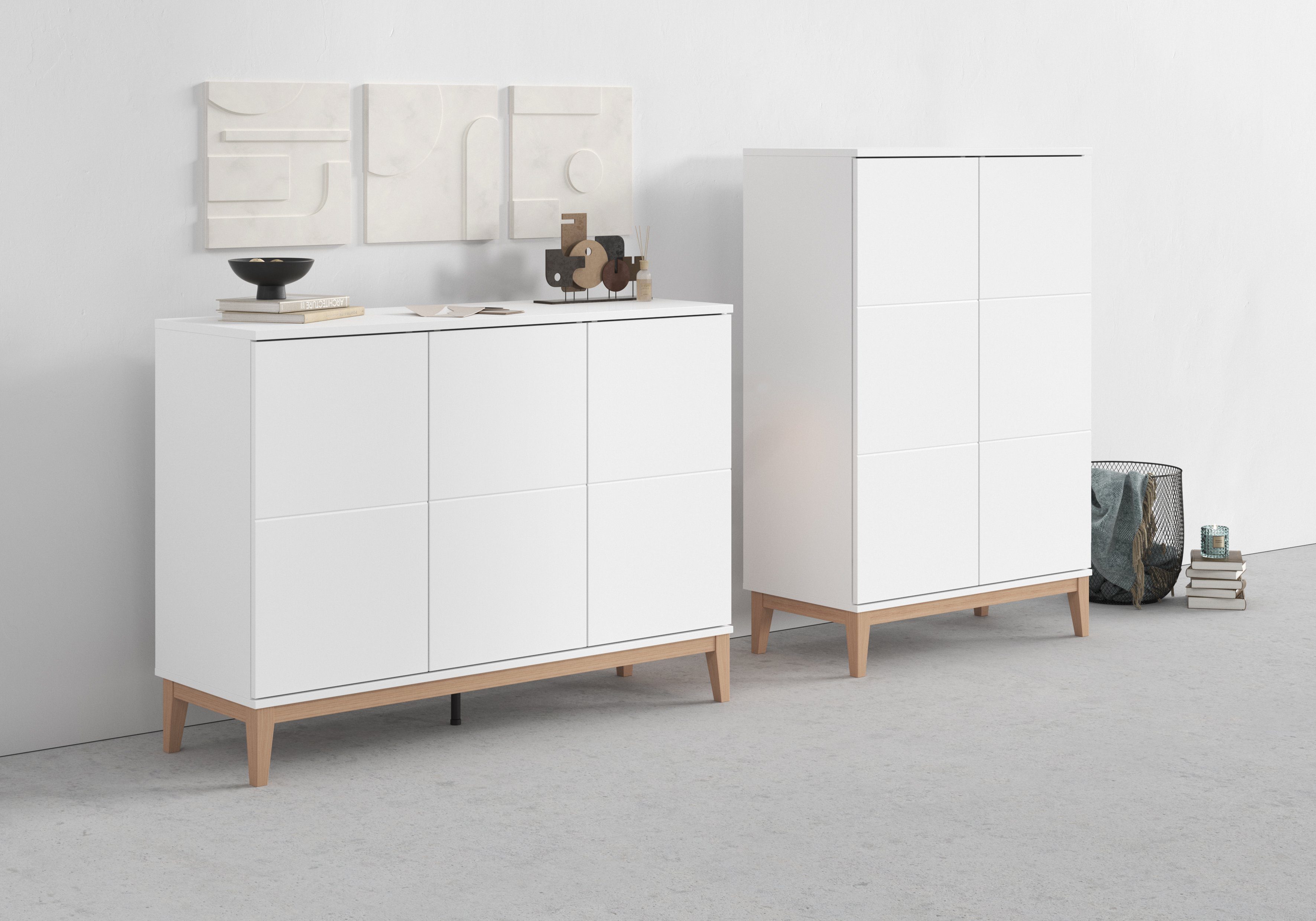andas Highboard Maryd Hoge commode met onderstel in houtlook (1 stuk)