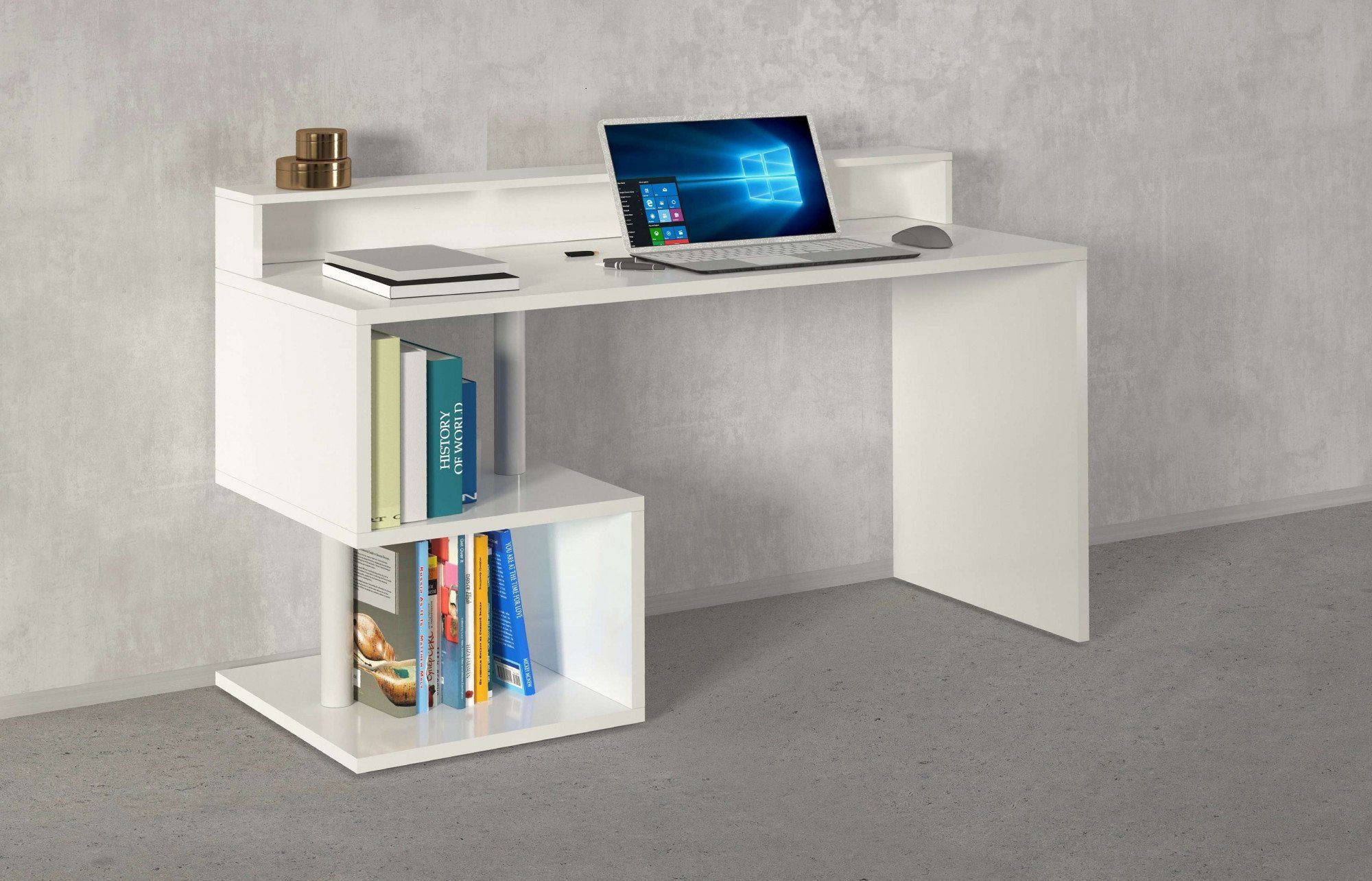 INOSIGN Bureau Essence, modern ontwerp in verschillende breedtes, met en zonder monitorsteun, gemaakt in italië