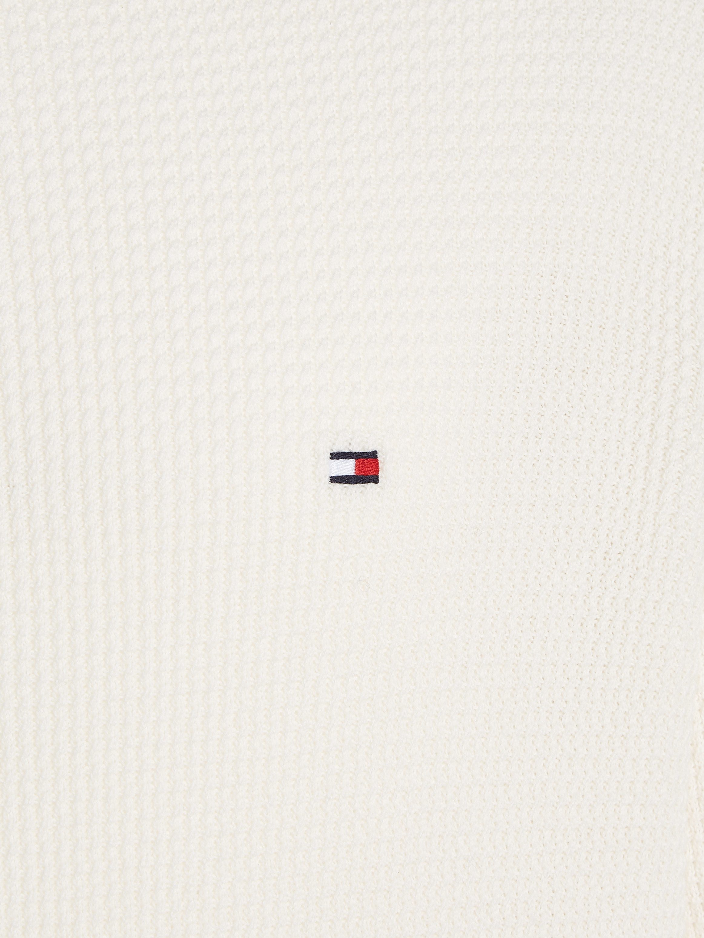 Tommy Hilfiger Gebreide trui REFINED STRUCTURE ZIP MOCK