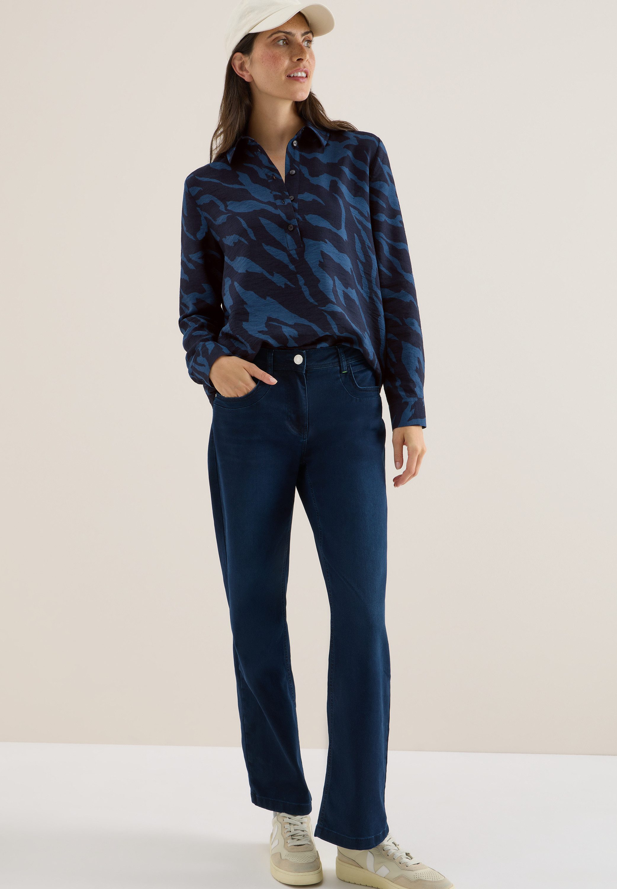 Cecil Overhemdblouse met print all-over