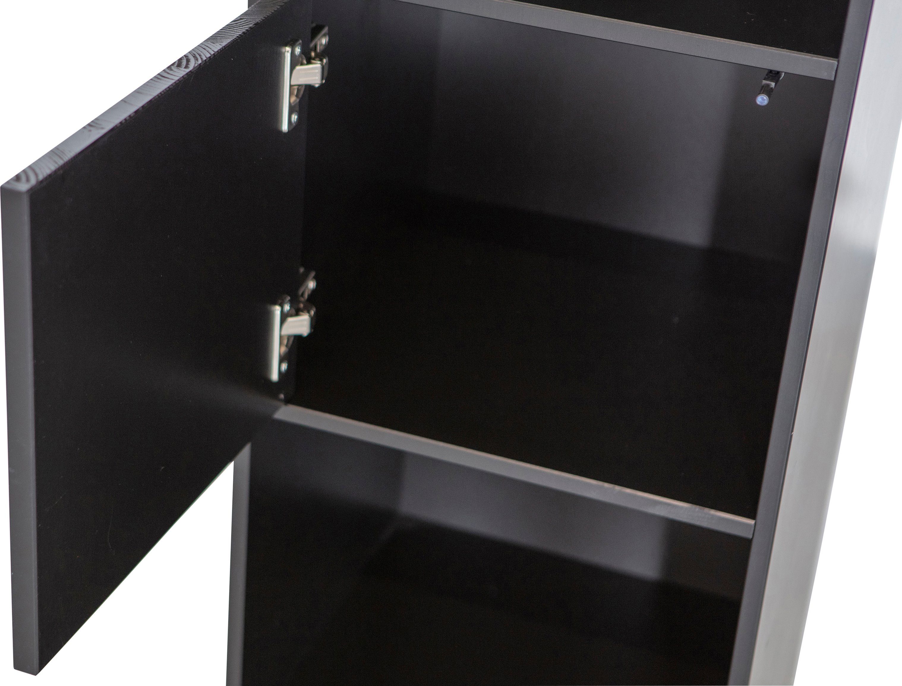 WOOOD Boekenkast Finca Plank met push-to-open systeem, hoogte 210 cm x breedte 40 cm