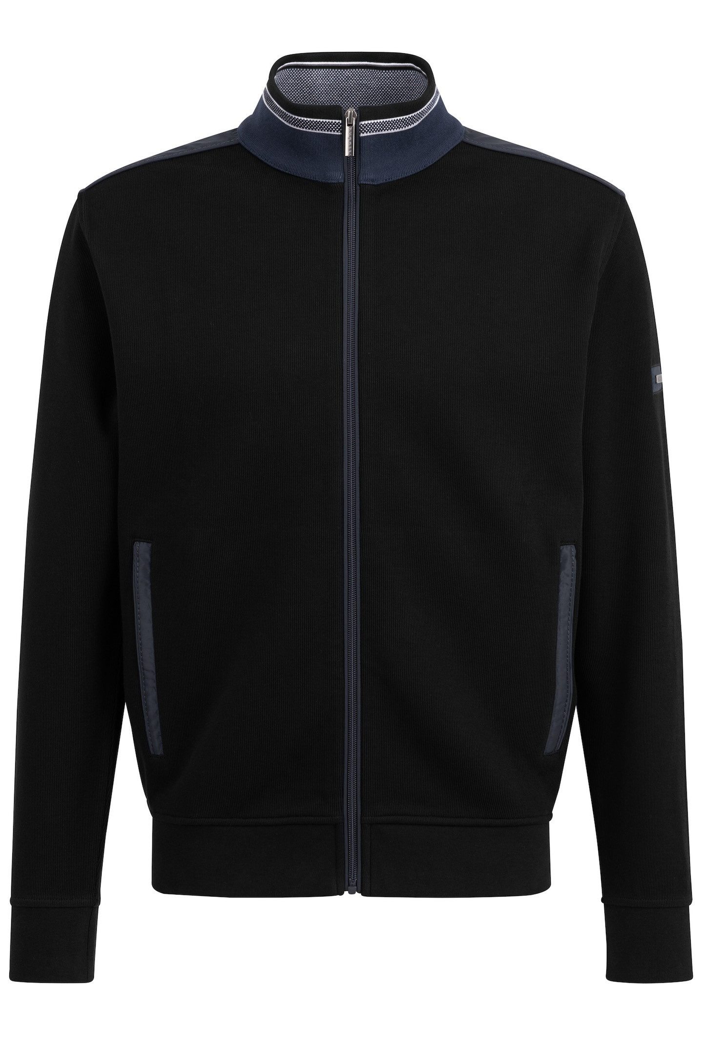 Bugatti Sweatvest met opstaande kraag