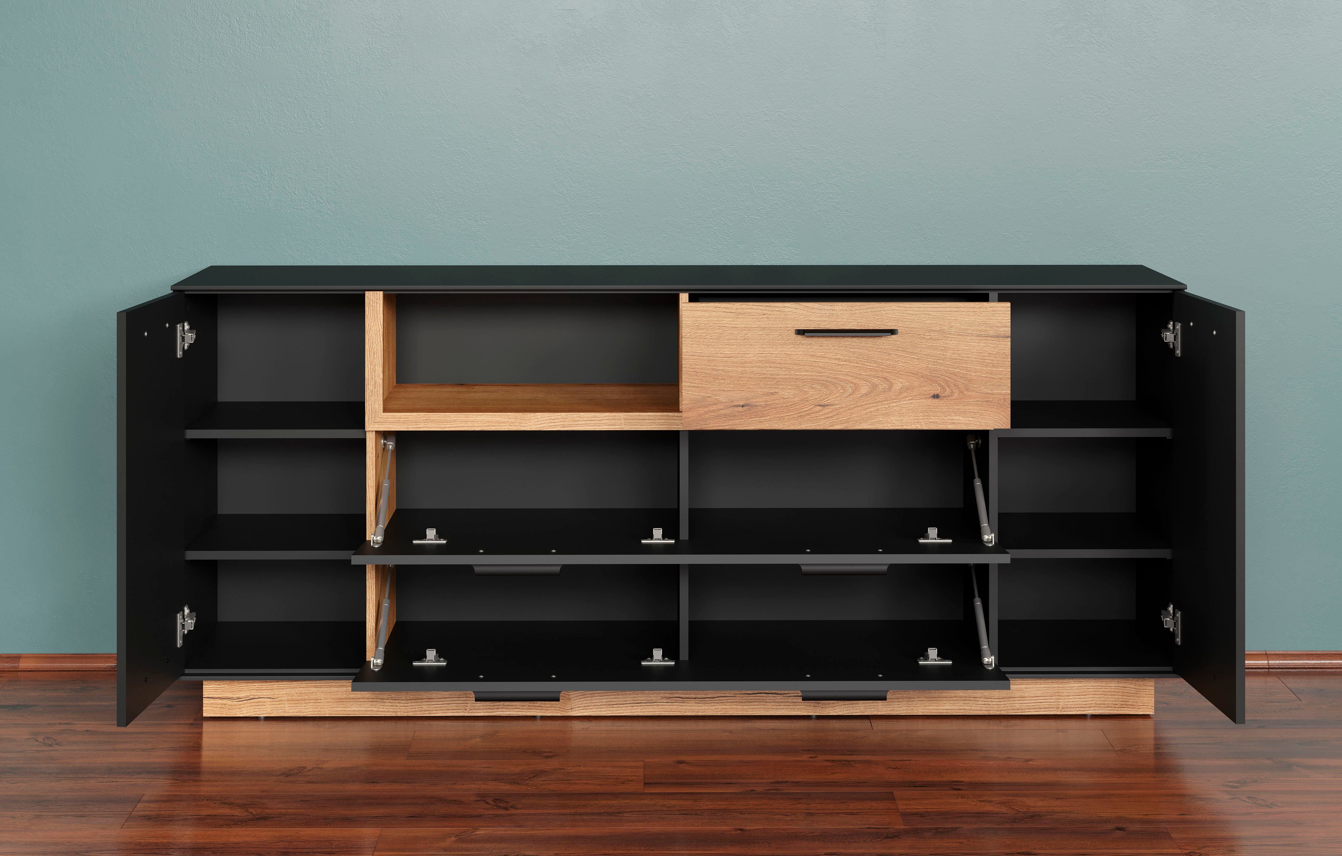 INOSIGN Dressoir Premont Commode, breedte 187 cm, met veel opbergruimte (1 stuk)
