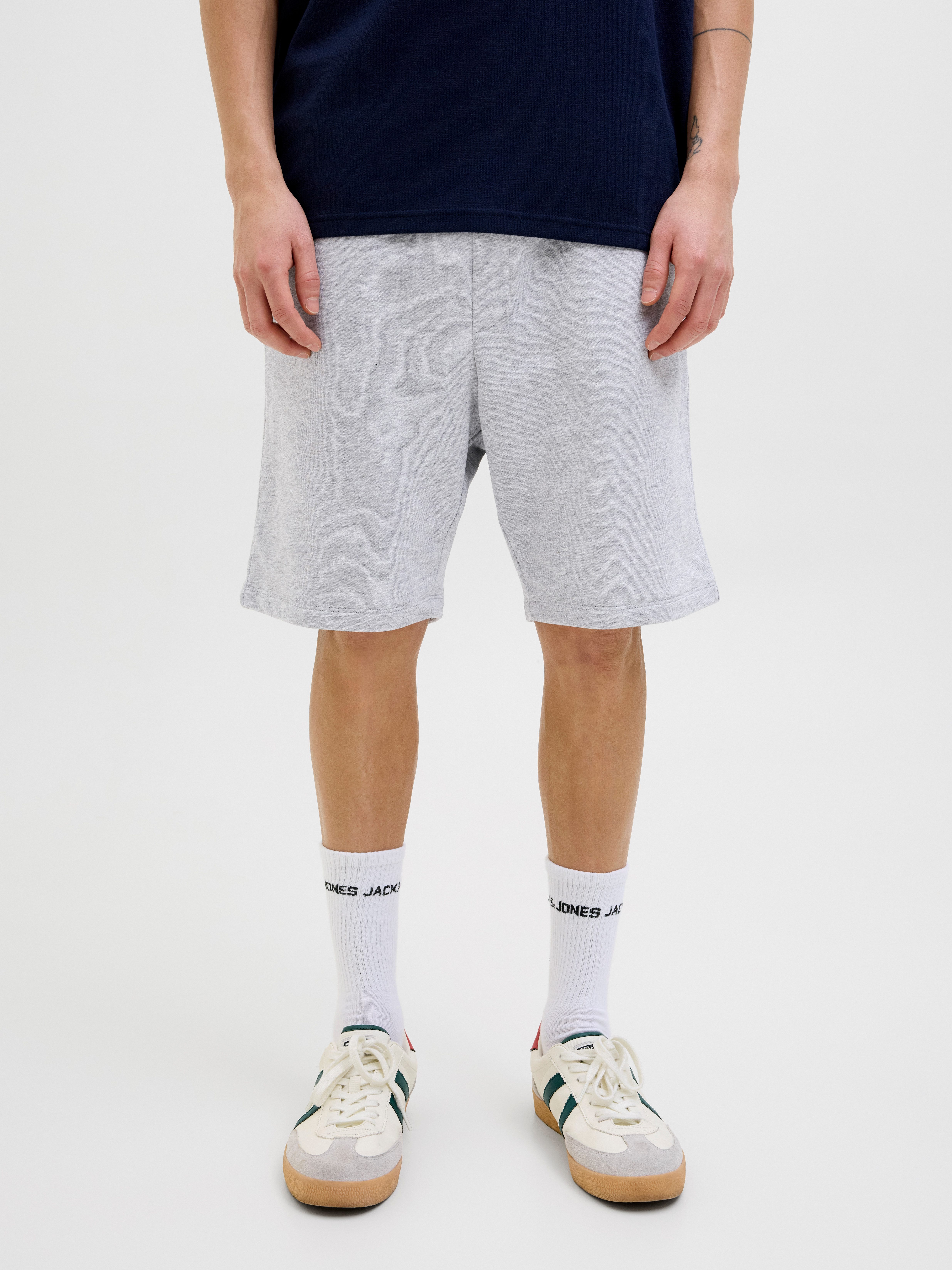 Jack & Jones Short JPSTGORDON BRADLEY SWEAT SHORTS MID heren bermuda broeken maat XXL grijs