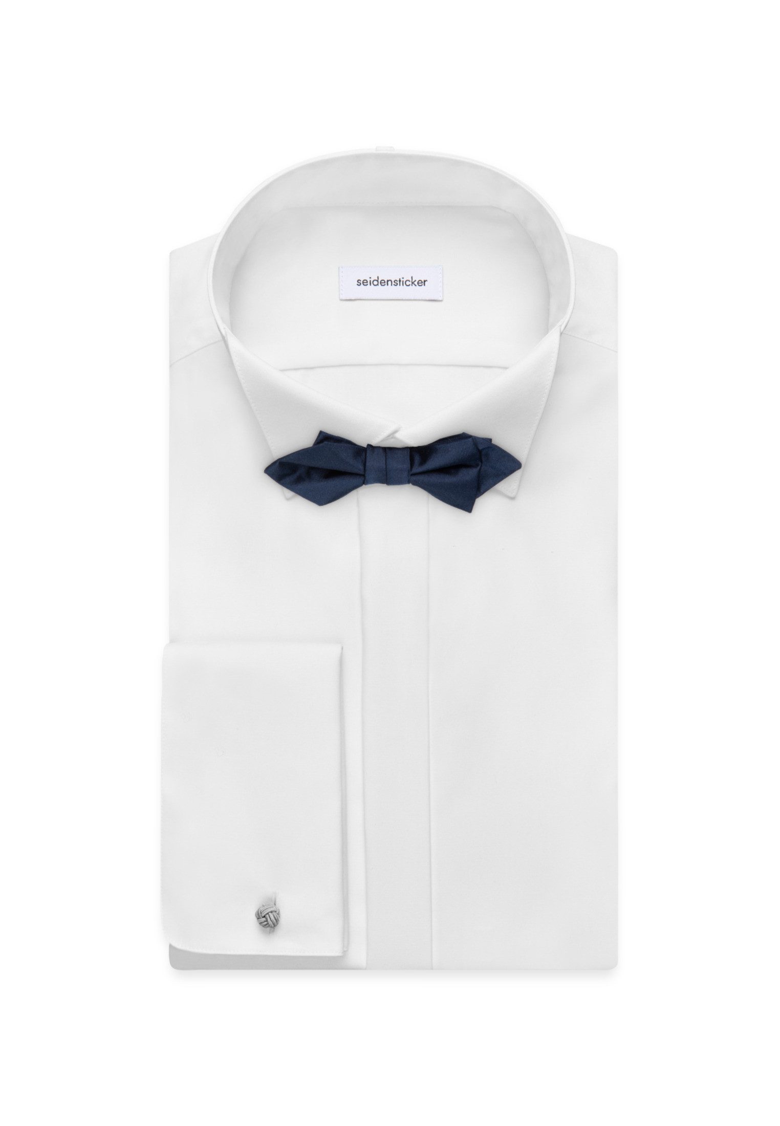 seidensticker Vlinderdasje Zwarte roos Vlieg effen uni