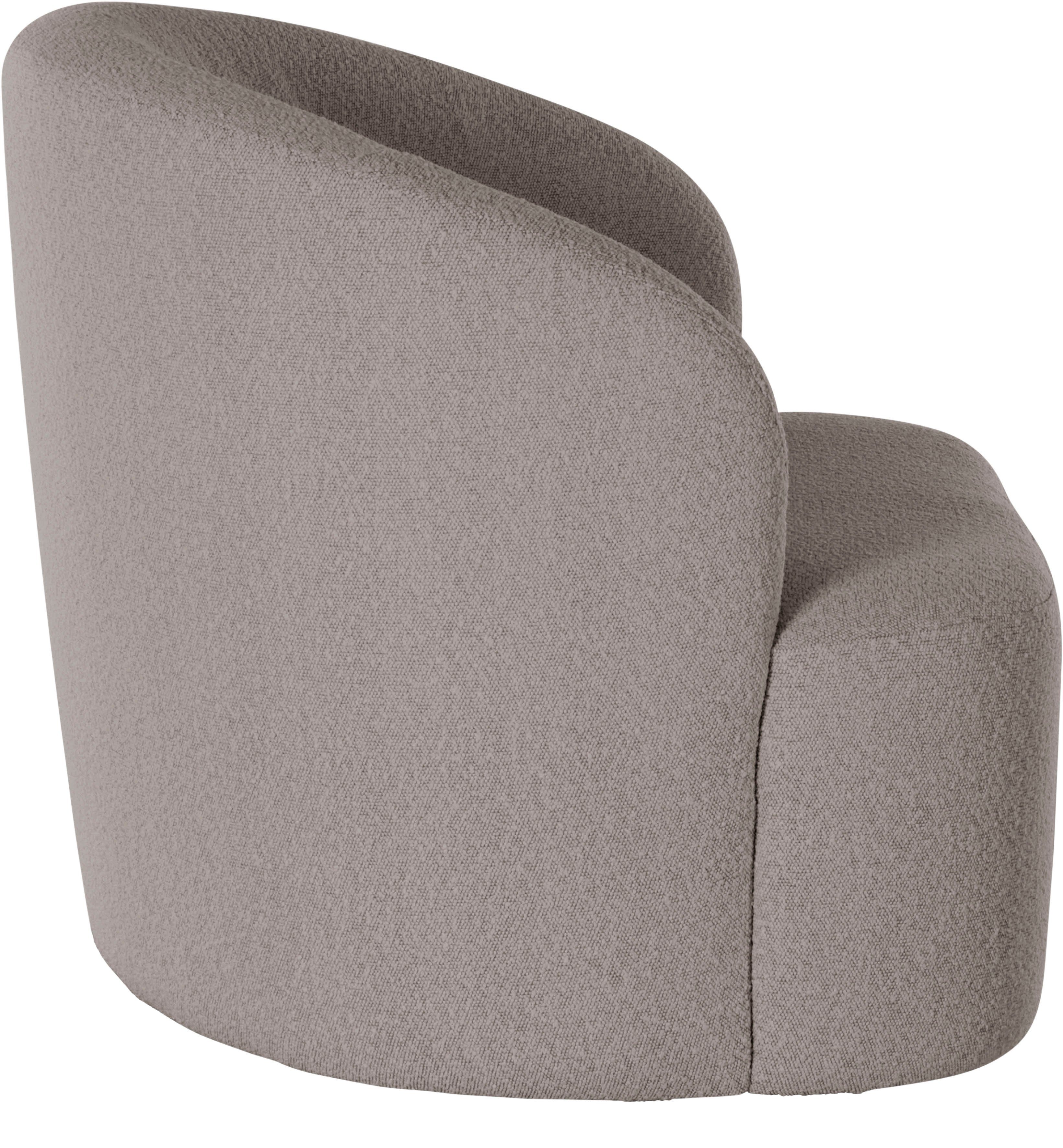 LeGer Home by Lena Gercke Draaibare fauteuil Dilara Stoel afgeronde rugleuning en front, in 3 stofkwaliteiten