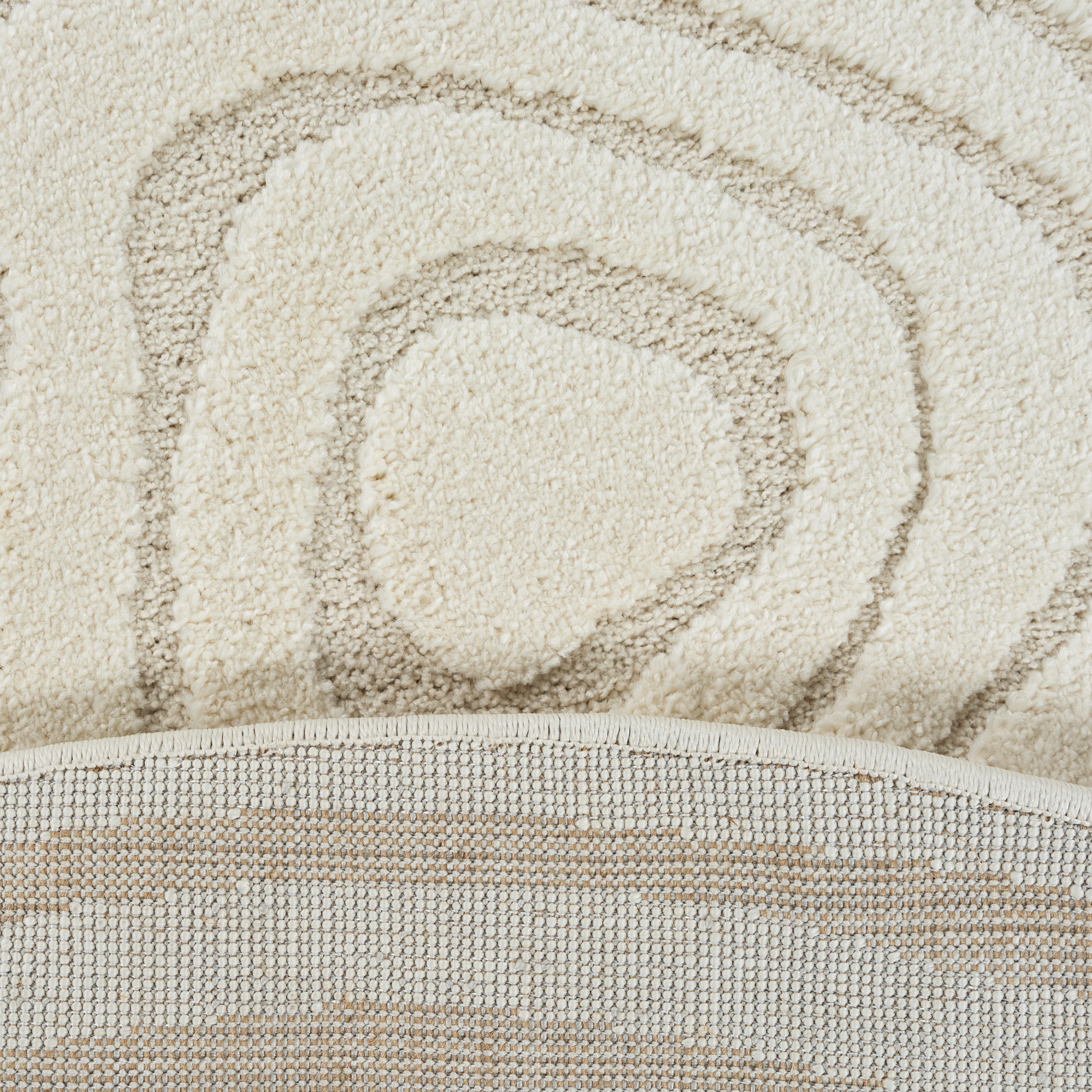 merinos Vloerkleed Elio moderne kortpolige tapijt met hoog-laag effect, 3d effect