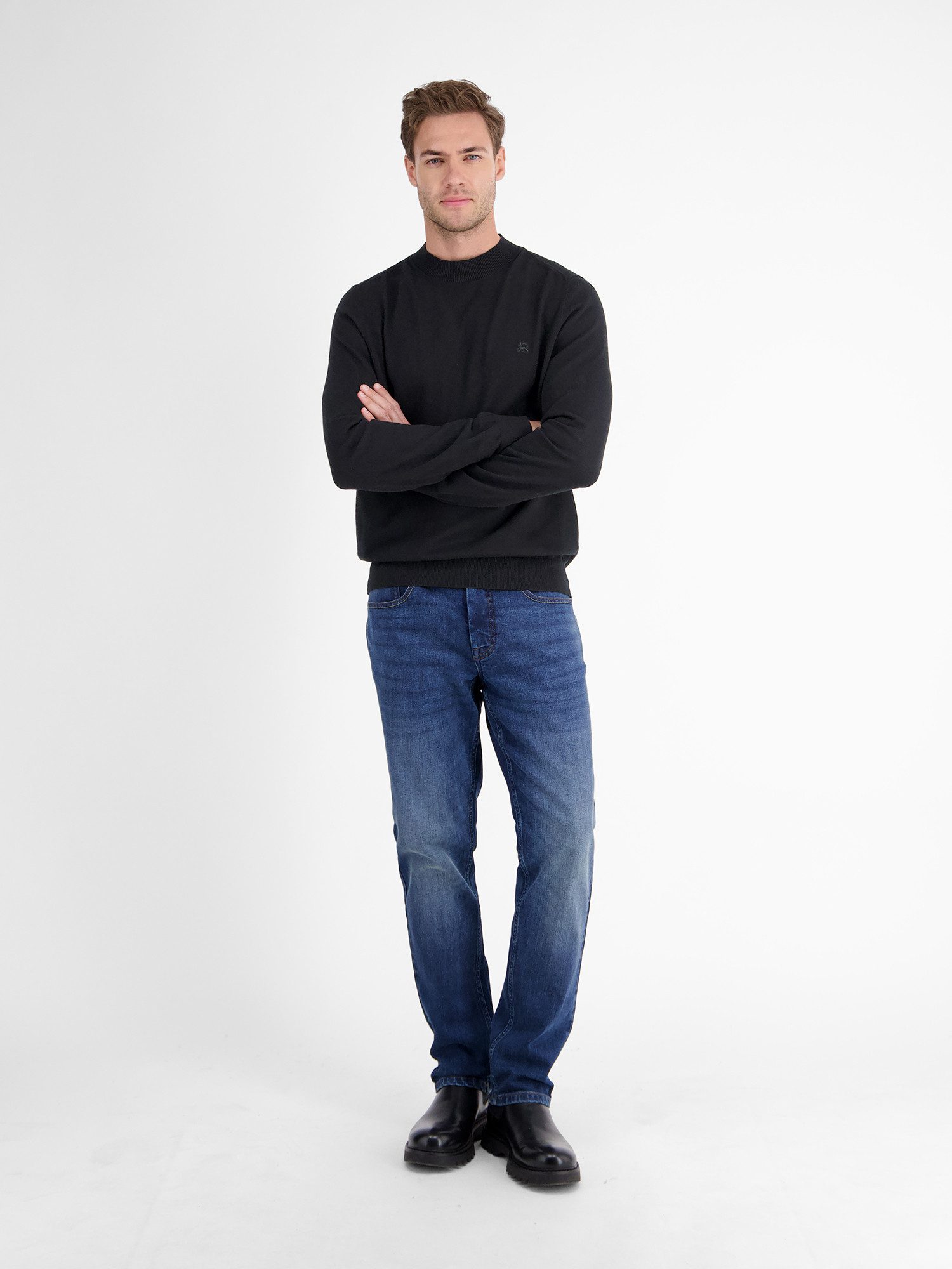 Lerros Gebreide trui LERROS Heren-trui met turtleneck