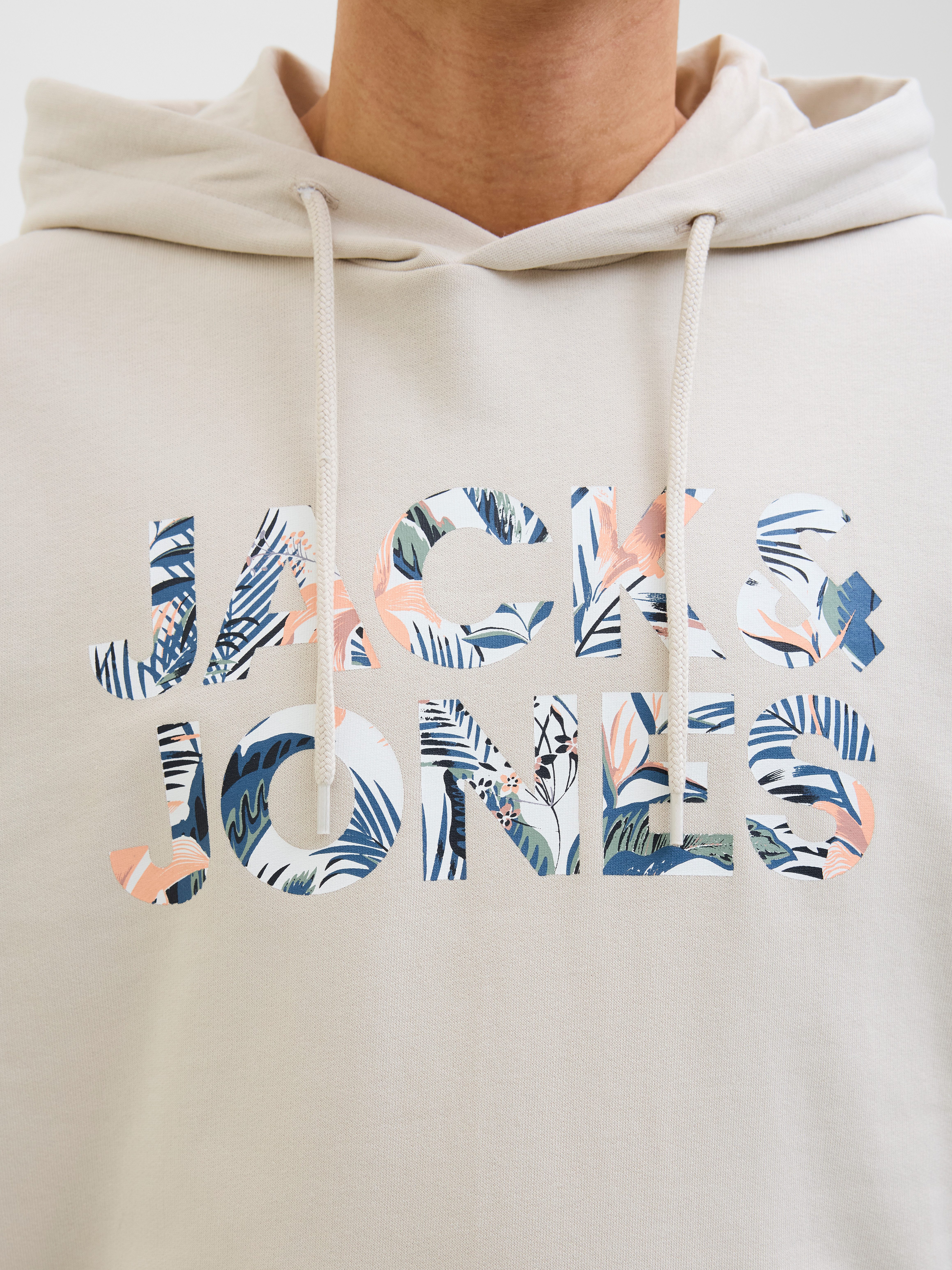 Jack & Jones Hoodie JJEBRYAN CORP LOGO SWEAT HOOD NOOS