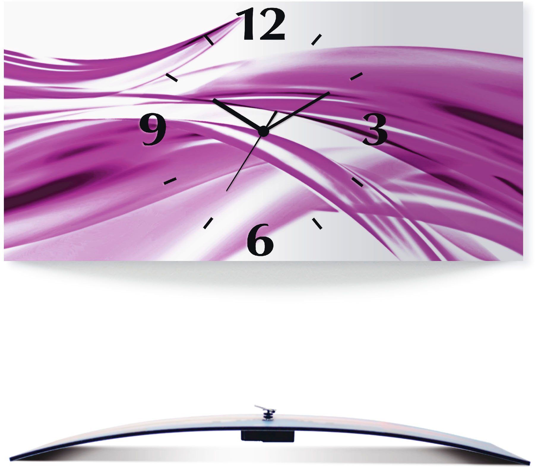 Artland Wandklok Mooie golf - abstract 3d-look geschulpt, met kwarts- of radiografisch uurwerk, verschillende maten