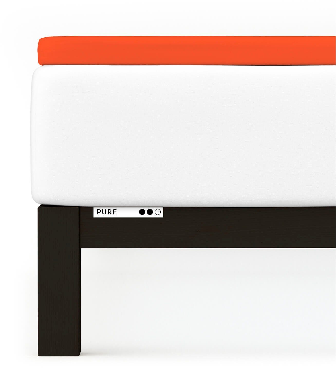 Schlafgut Hoeslaken PURE TOPPER in maat 90x200, 140x200 of 180x200 cm, hoes voor topper van 100% biologische katoen, voor matrassen tot 10 cm hoogte, beddengoed (1 stuk)
