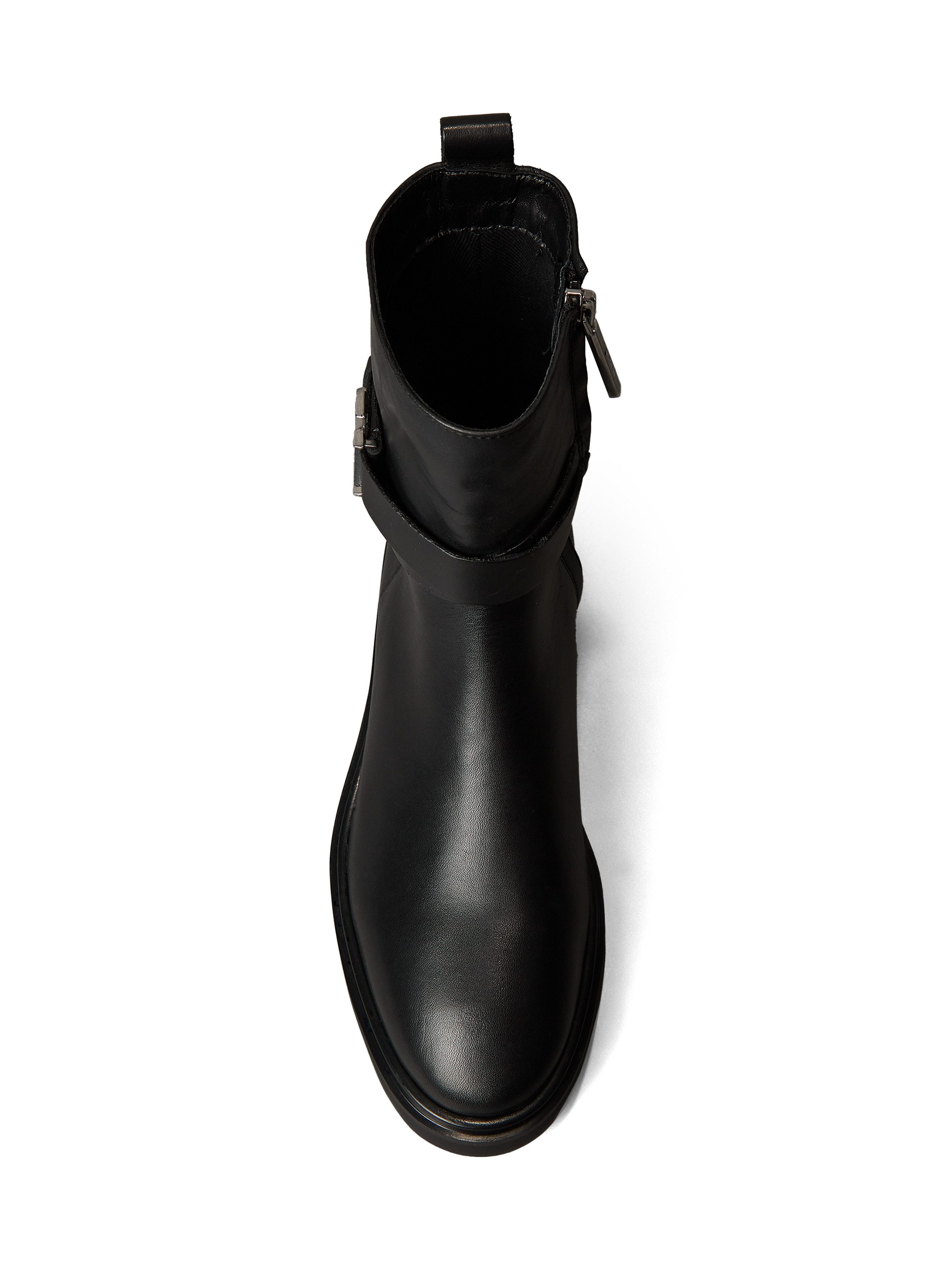 Calvin Klein Laarsjes ANKLE BOOT W/ METAL LOGO Boots, klassieke enkellaars, blokhak, met aantreklus