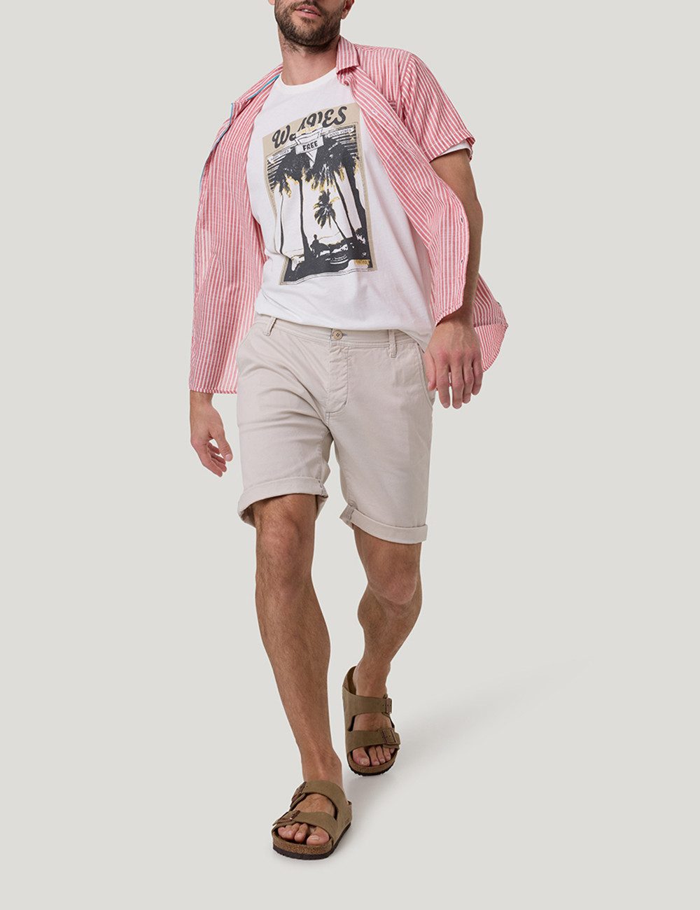 Pioneer Authentic Jeans Chino-short LENNY chino shorts in de four-pocket stijl
