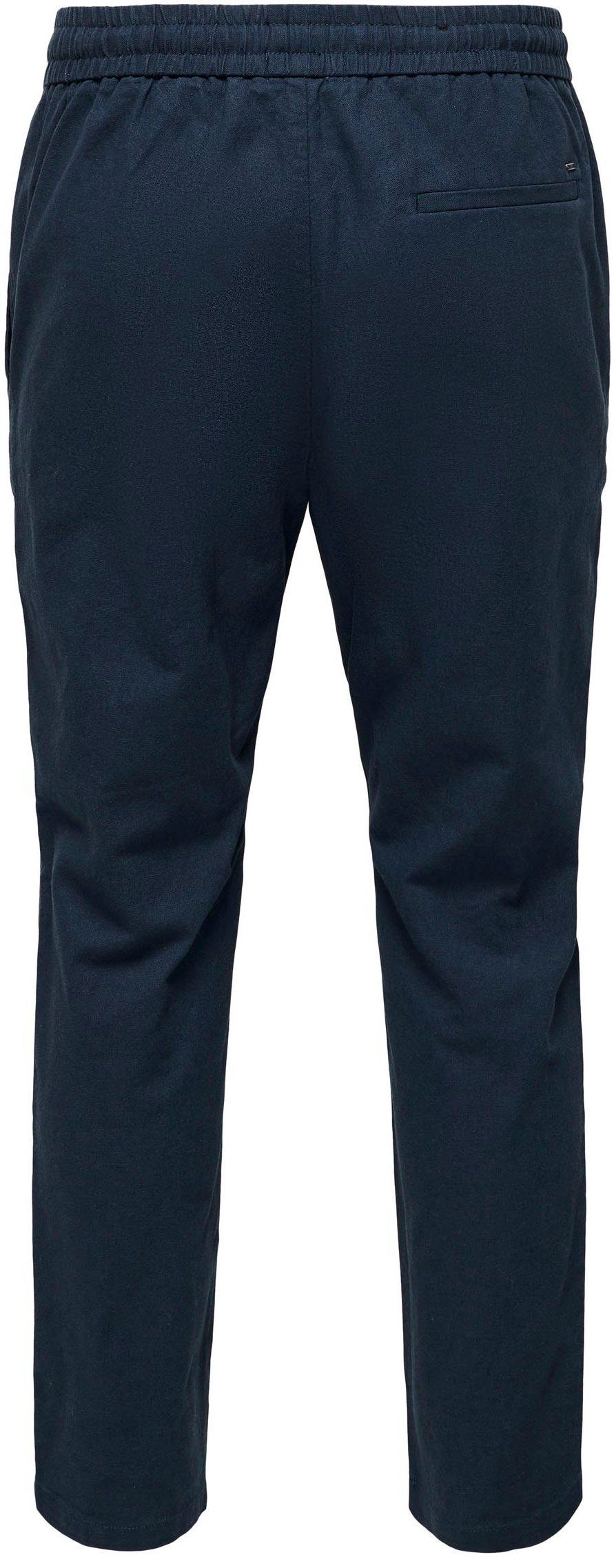 ONLY & SONS Stoffen broek ONSLINUS CROP 0007 COT LIN PNT NOOS