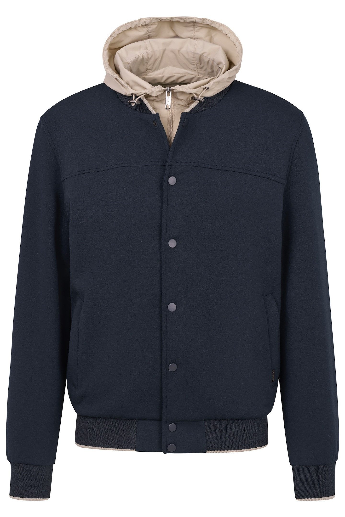 Bugatti Sweatvest met sportieve collegekraag