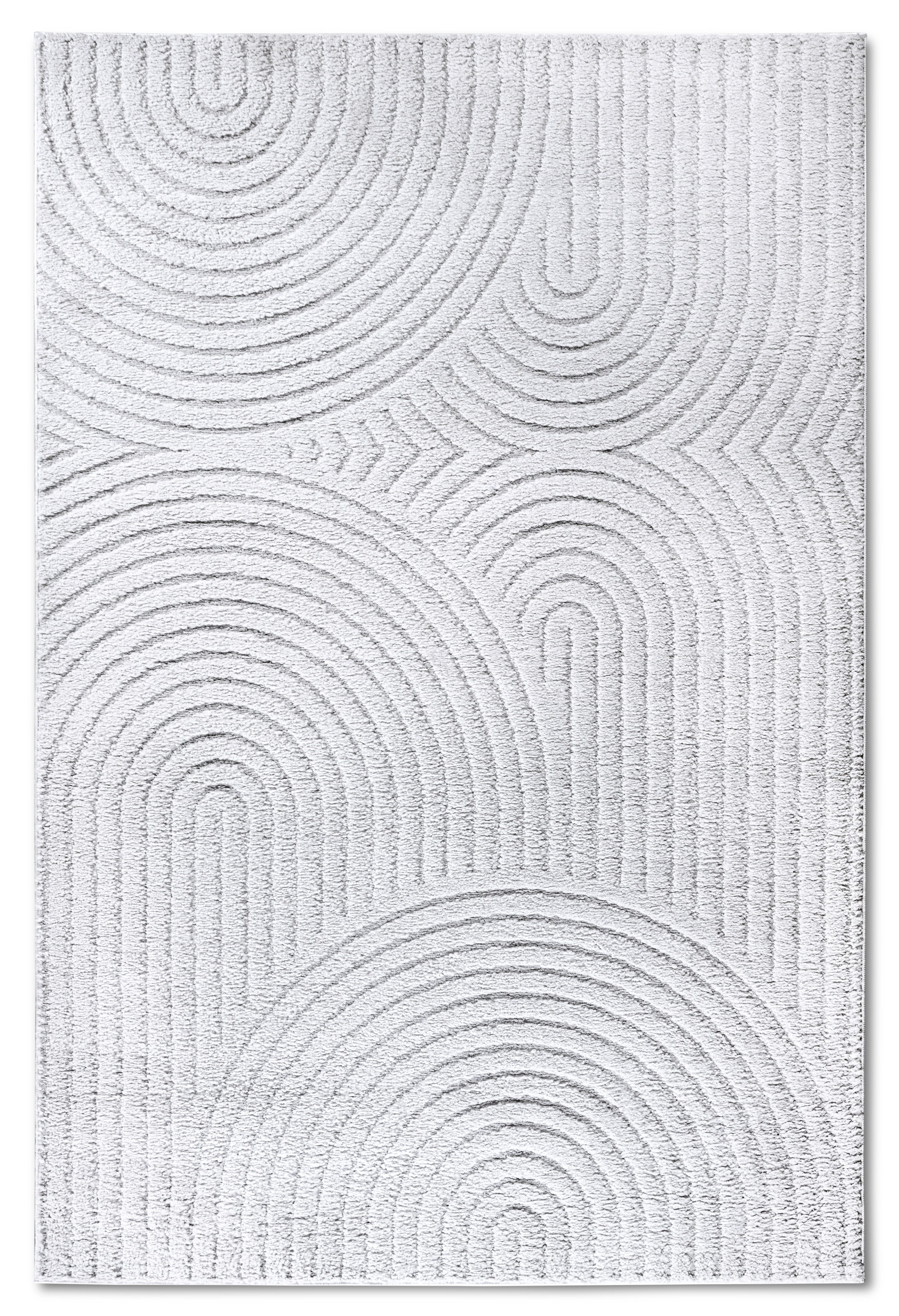 ELLE DECORATION Design-vloerkleed Cosy Panglao, ook als rond tapijt verkrijgbaar uni laagpolig, hoog-laag structuur, modern, scandi, boho, woonkamer