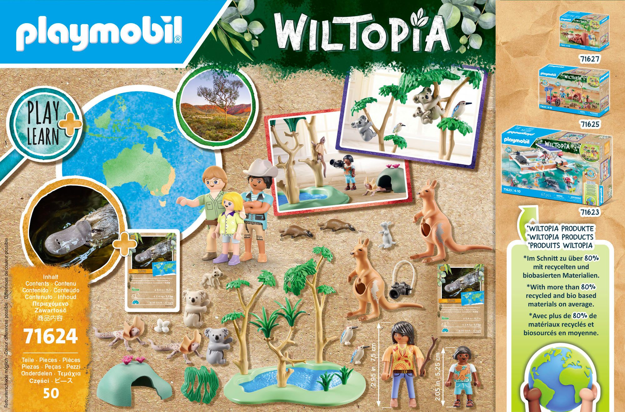 Playmobil® Constructie-speelset Koraalrif Platform (71623), Wiltopia (67-delig)
