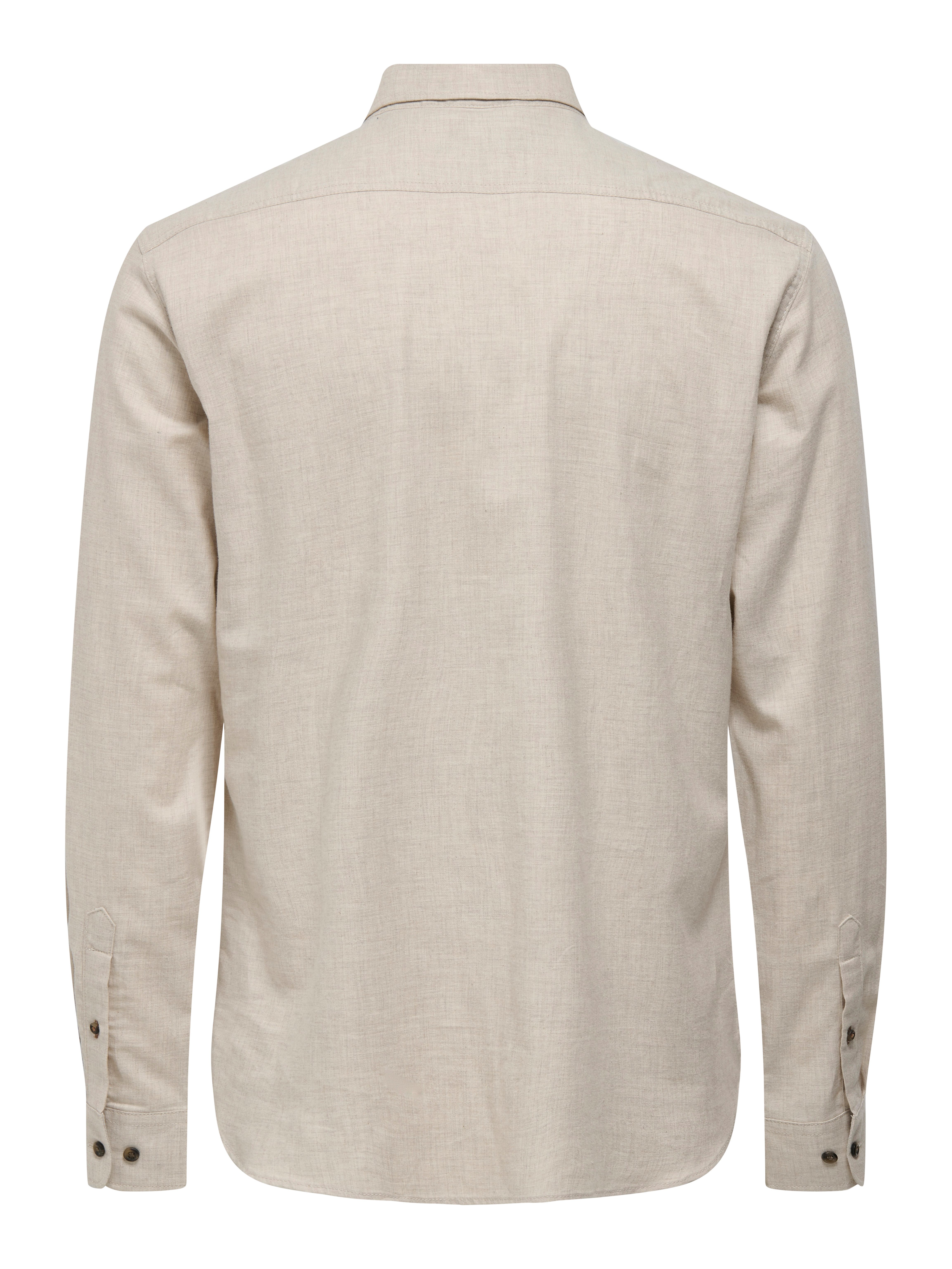 ONLY & SONS Overhemd met lange mouwen ONSROAD LIFE REG MELANGE LS SHIRT NOOS