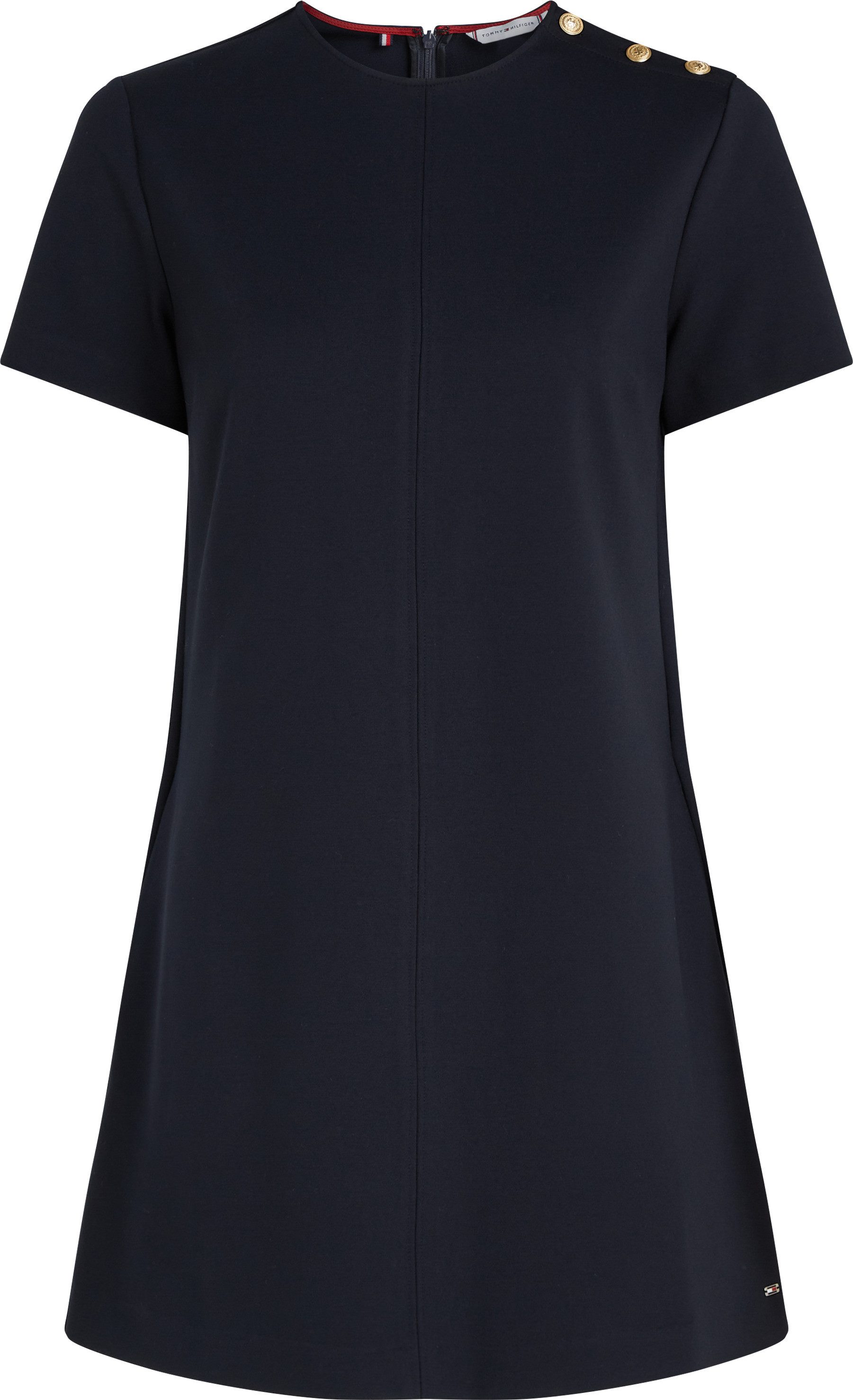 Tommy Hilfiger Blousejurk PUNTO S S SHORT SHIFT DRESS