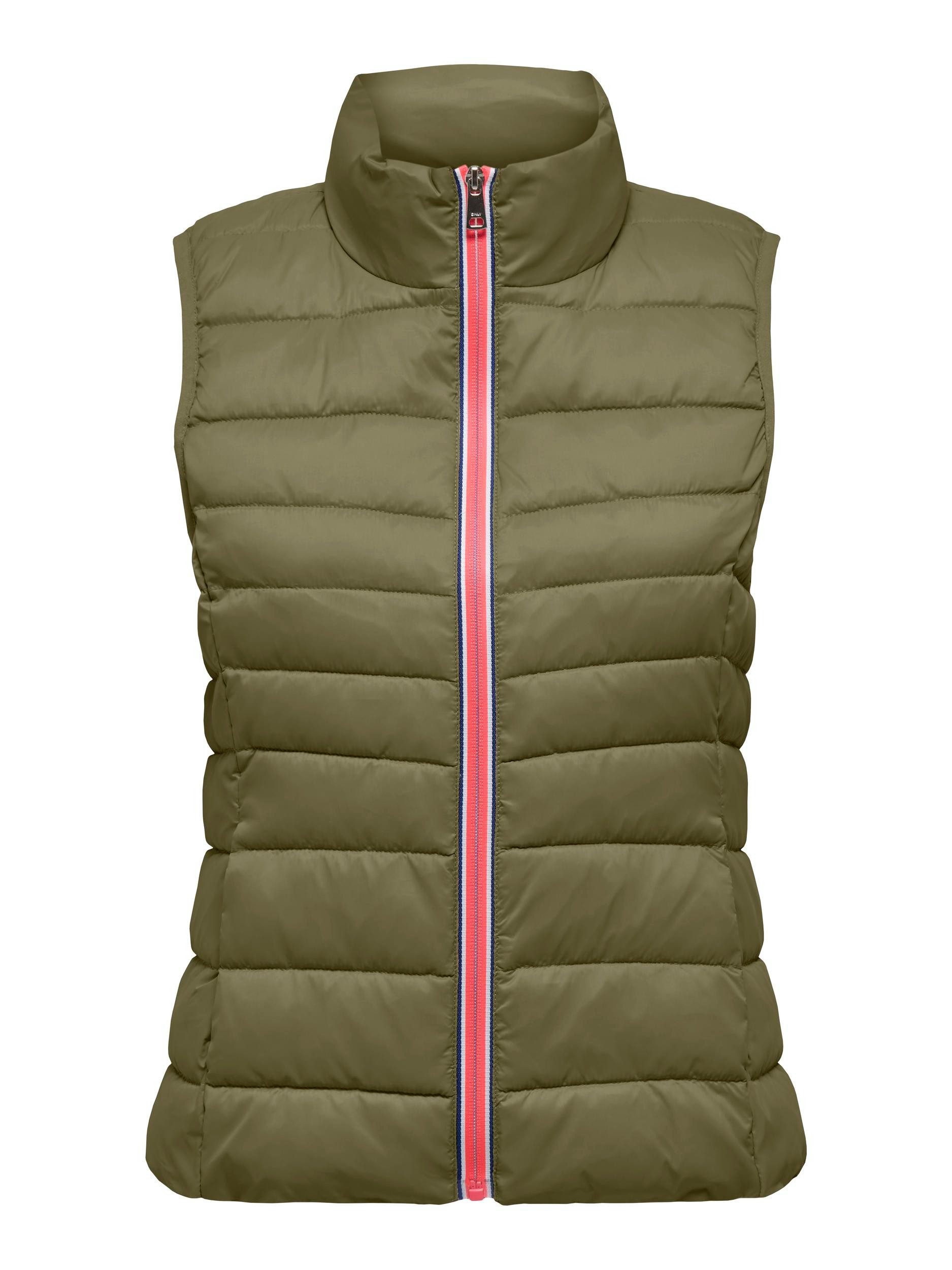 Only Gilet ONLTAHOE CONTRAST WAISTCOAT CC OTW dames gilets maat XS (34) groen