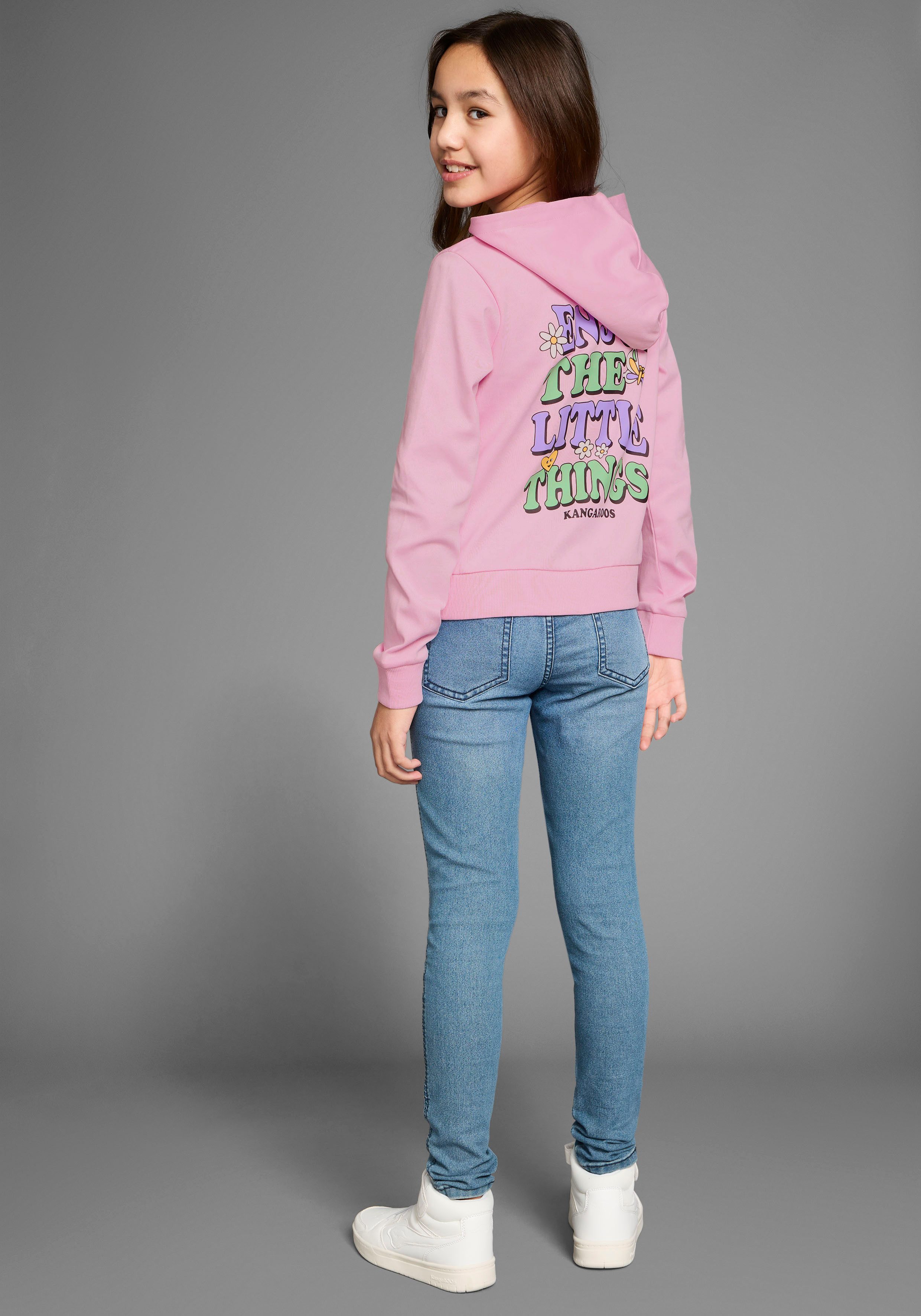 KangaROOS Capuchonshirt Shirt met rugprint
