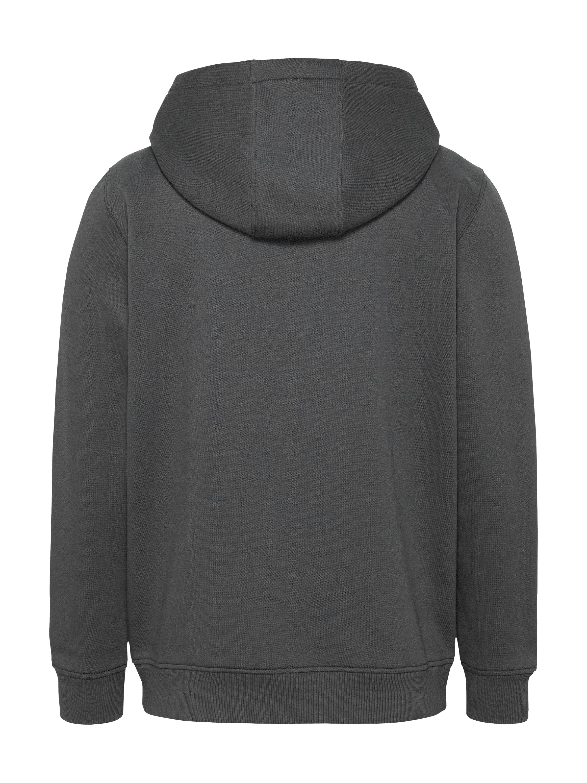TOMMY JEANS Sweatshirt TJM REG S FLAG ZIP FLEECE THRU met geborduurd merklogo op borsthoogte