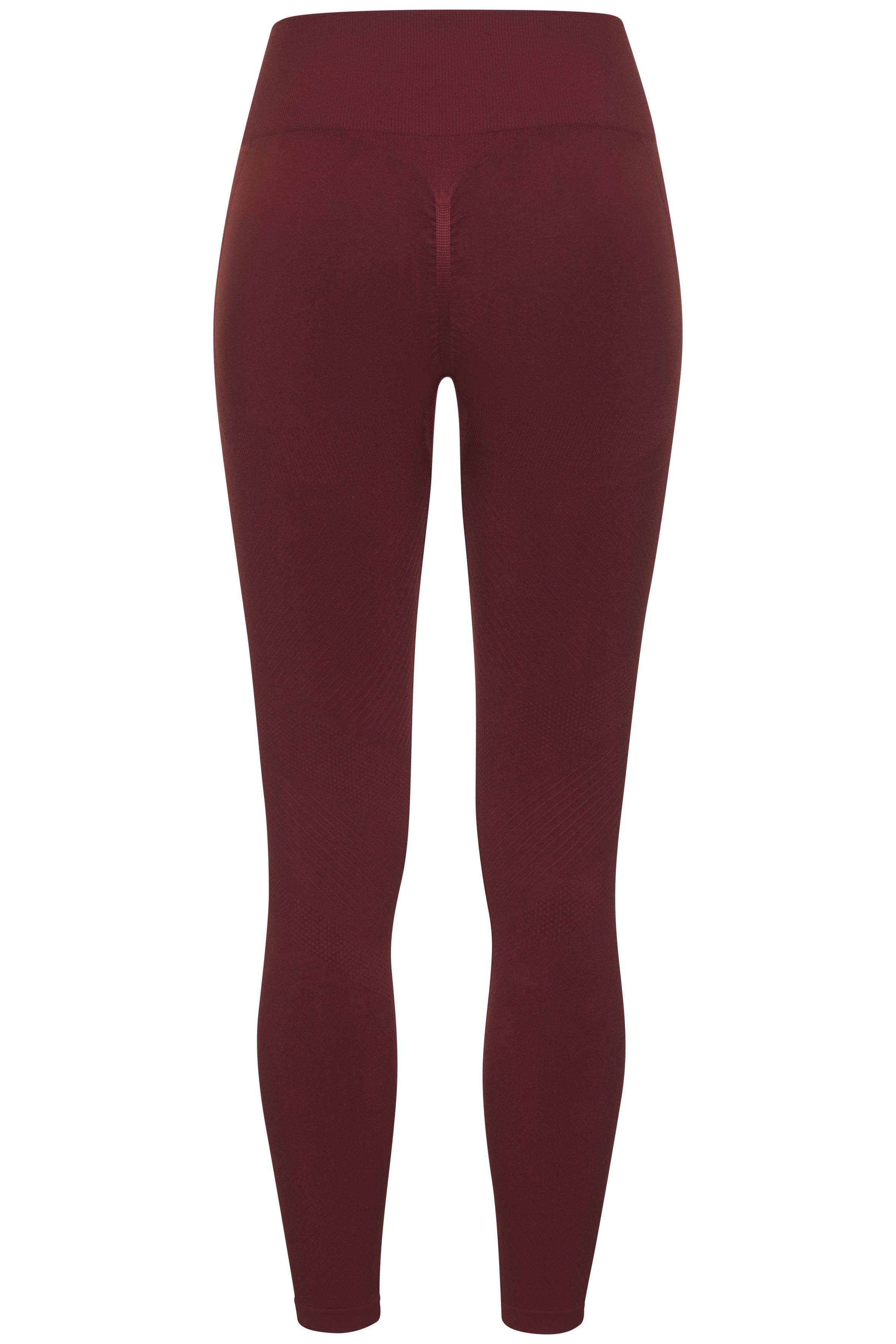 Lascana Naadloze legging Po Push Up met ribstructuur en shaping-effect sportbroek sportleggings