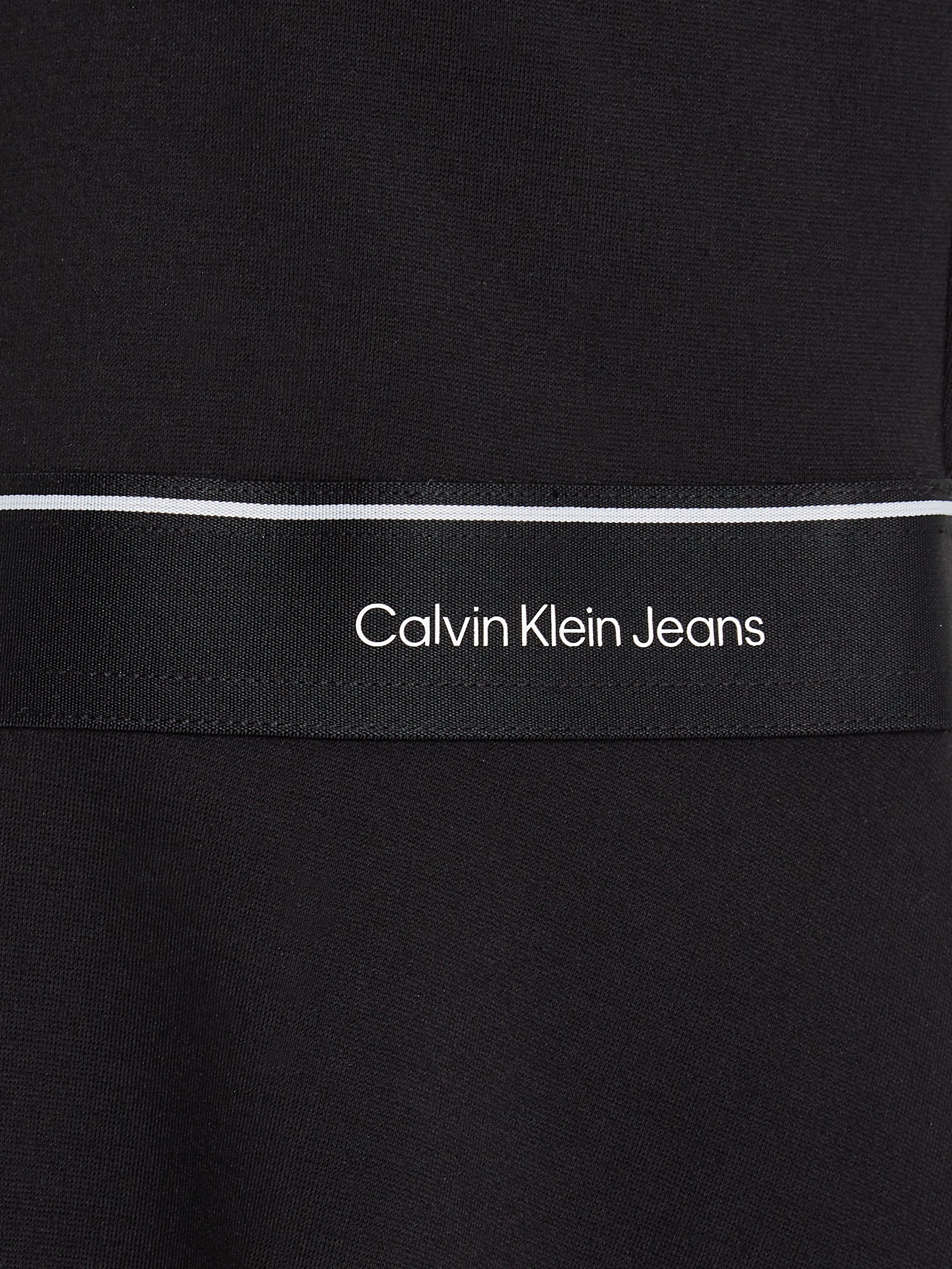Calvin Klein Skaterjurk LOGO TAPE SLEEVELESS PUNTO DRESS